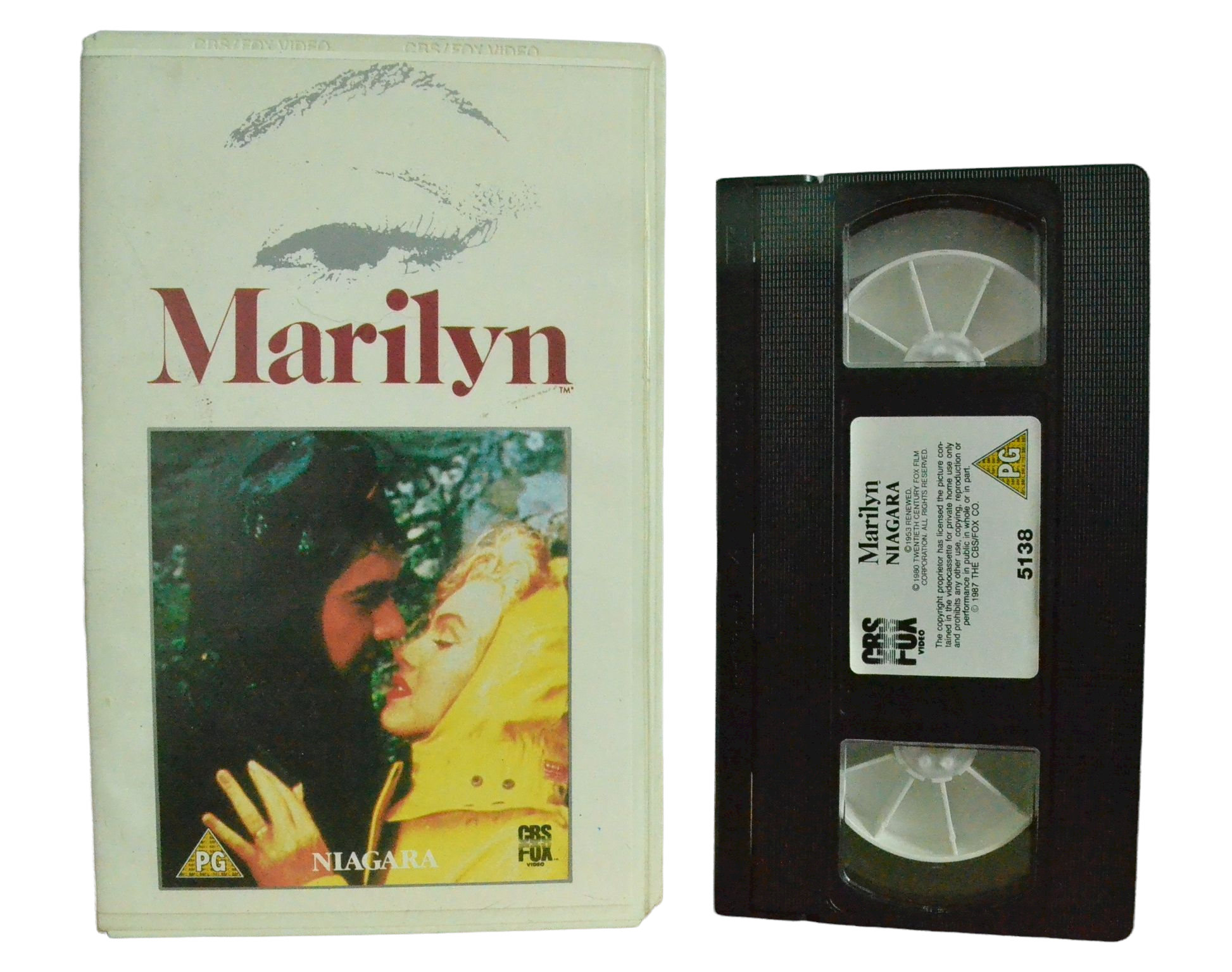 Marilyn Niagara - Marilyn Monroe - CBS Fox Large Box - - Vintage - Pal VHS-