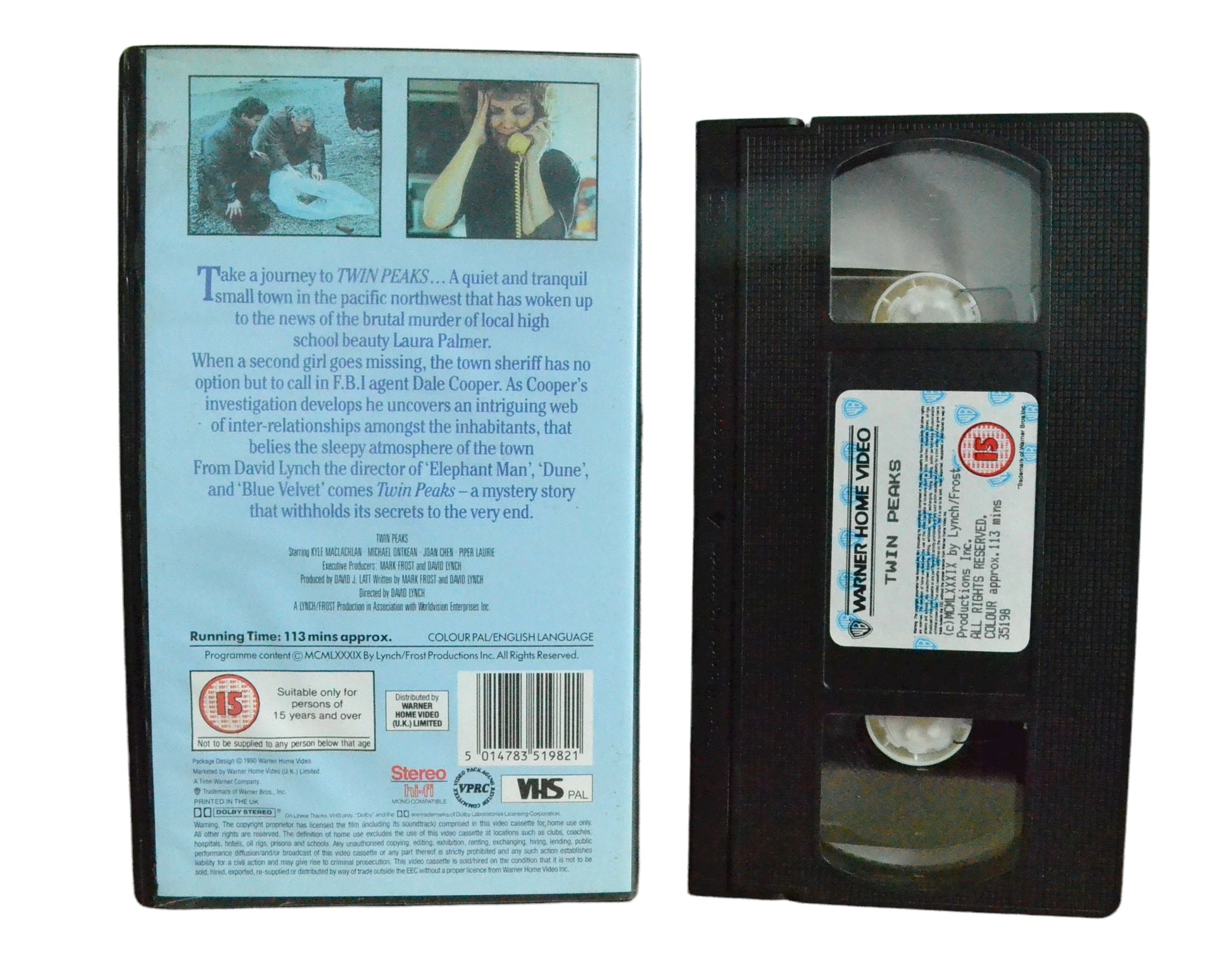Twin Peaks - Kyle MacLachlan - Warner Home Video - Vintage - Pal VHS-