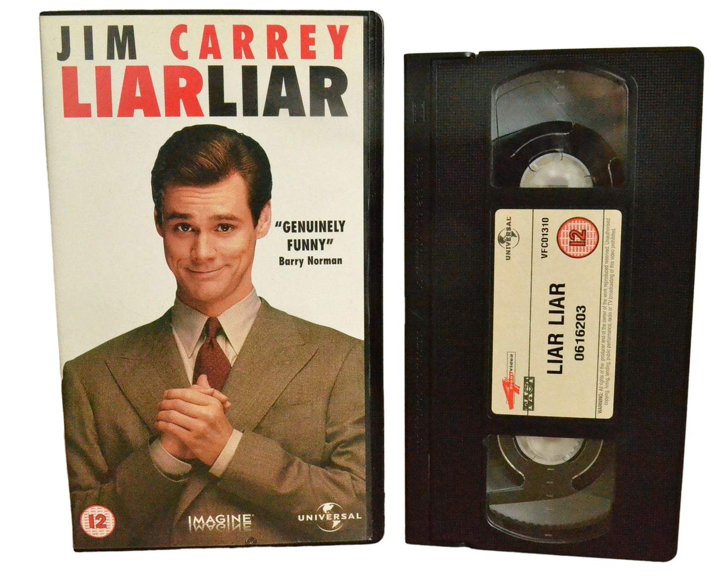 Liarliar (Jim Carrey) - Jim Carrey - Universal - VFC01310 - Comedy - Pal - VHS-