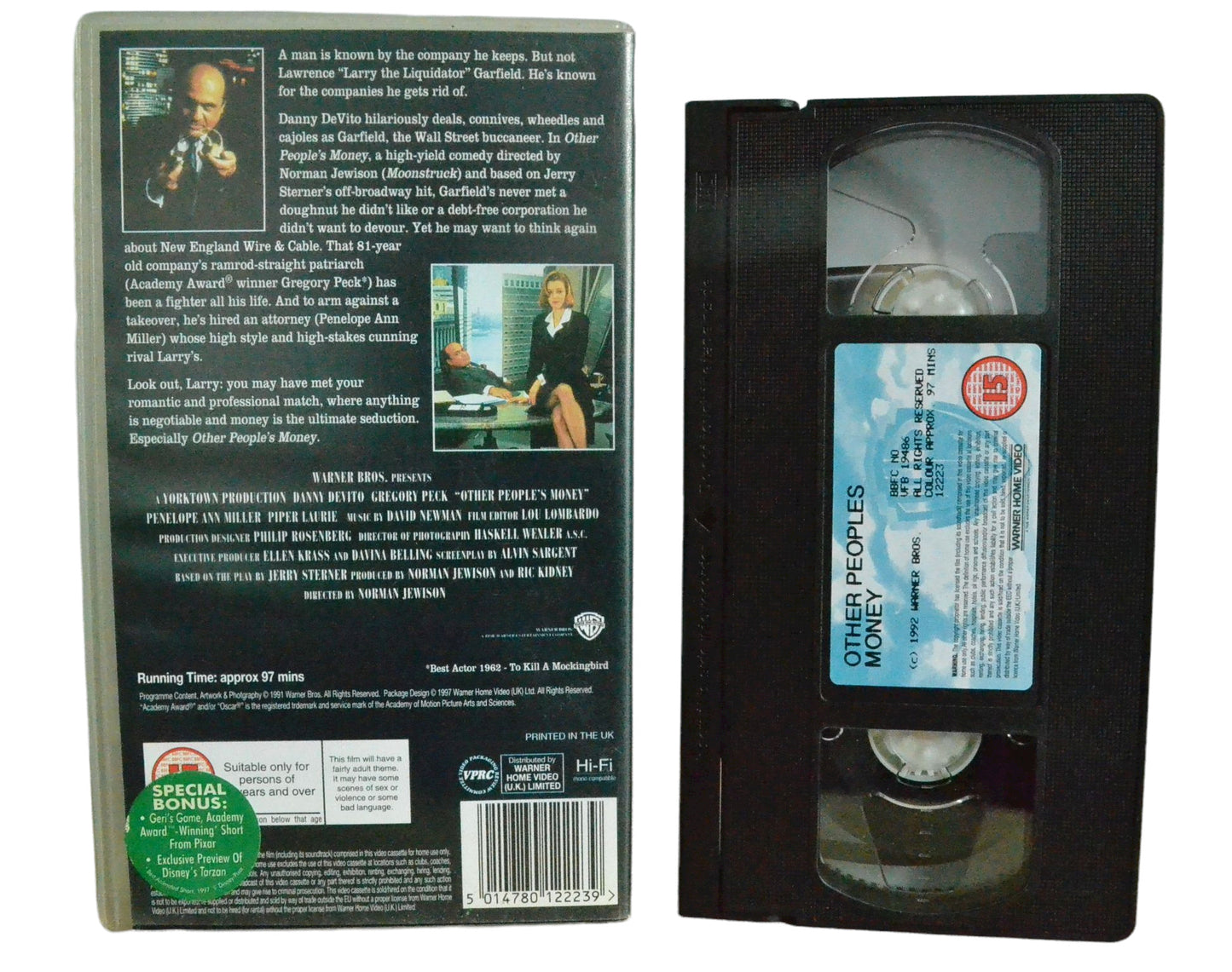 Other People's Money - Danny Devito - Warner Home Video - Vintage - Pal VHS-