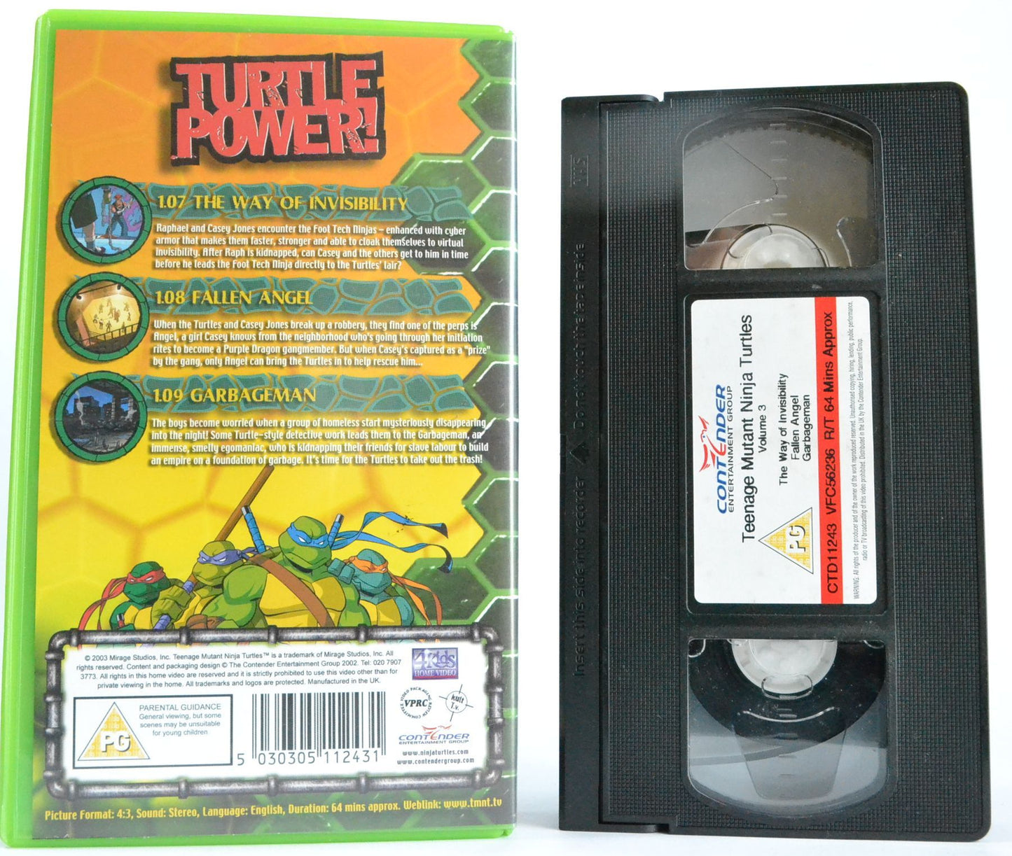 Teenage Mutant “Ninja” Turtles [Animation] Way Of Invisibility - Kid’s PG - VHS-