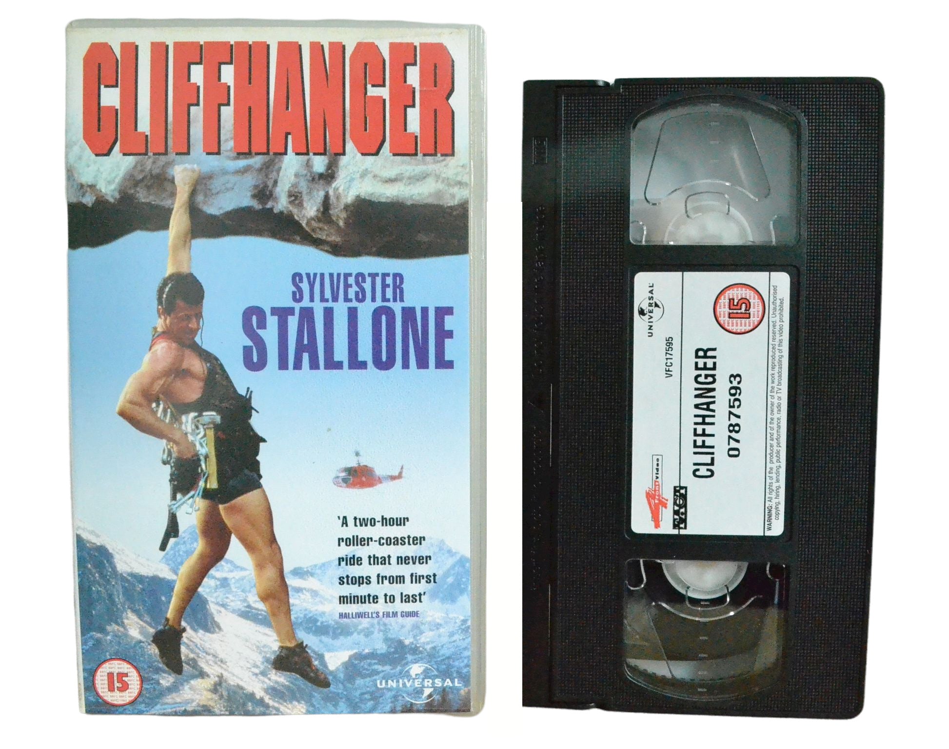 Cliffhanger - Sylvester Stallone - 4Front Video - Vintage - Pal VHS-
