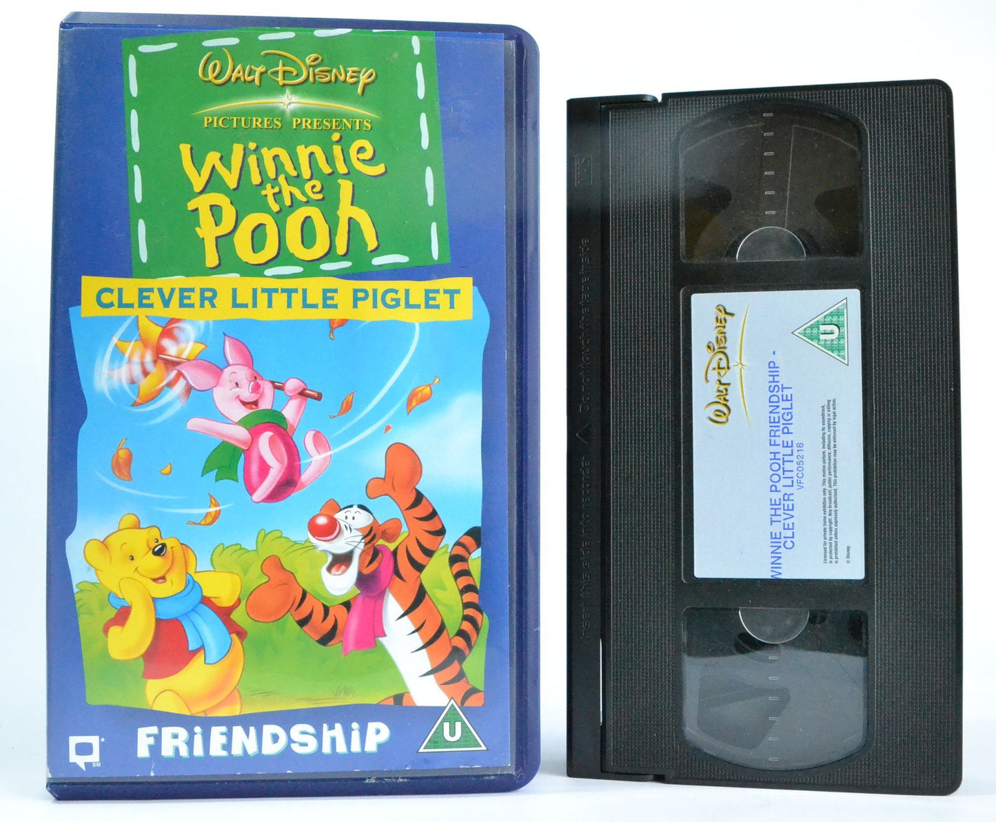 Winnie The Pooh: Clever Little Piglet - Friendship - Disney Educ Animation - VHS-