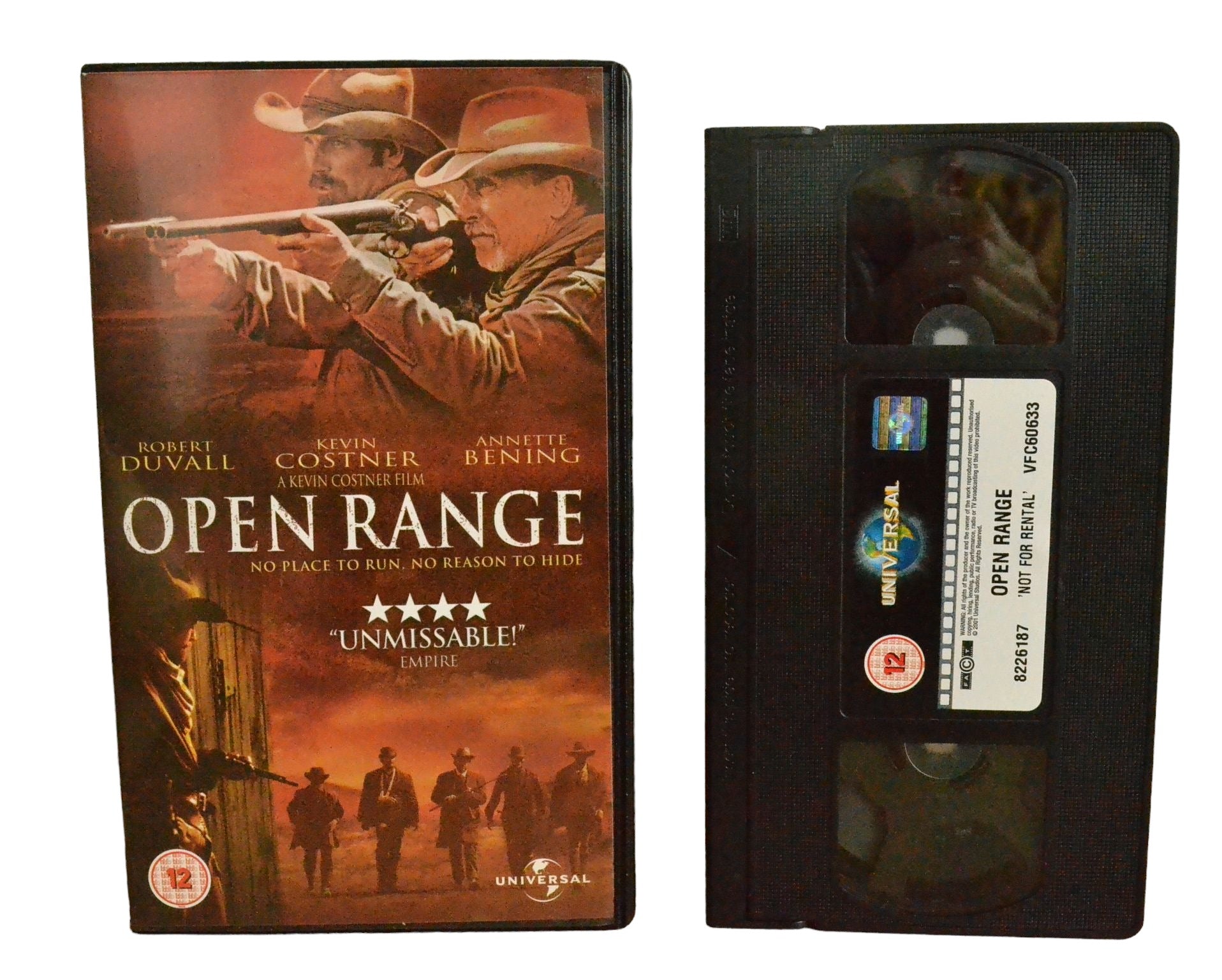 Open Range - Kevin Costner - Universal - VFC60633 - Drama - Pal - VHS-
