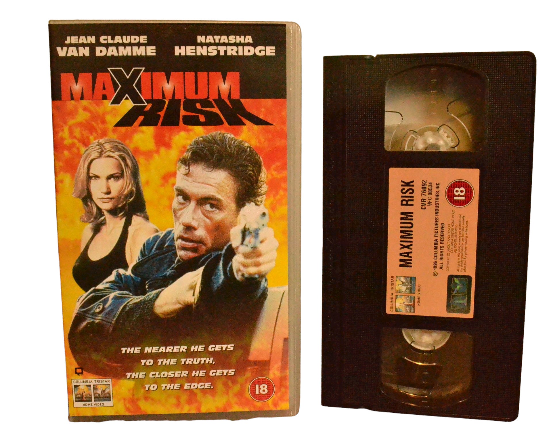 Maximum Risk - Jean-Claude Van Damme - Columbia TriStar Home Video - Action - Pal - VHS-