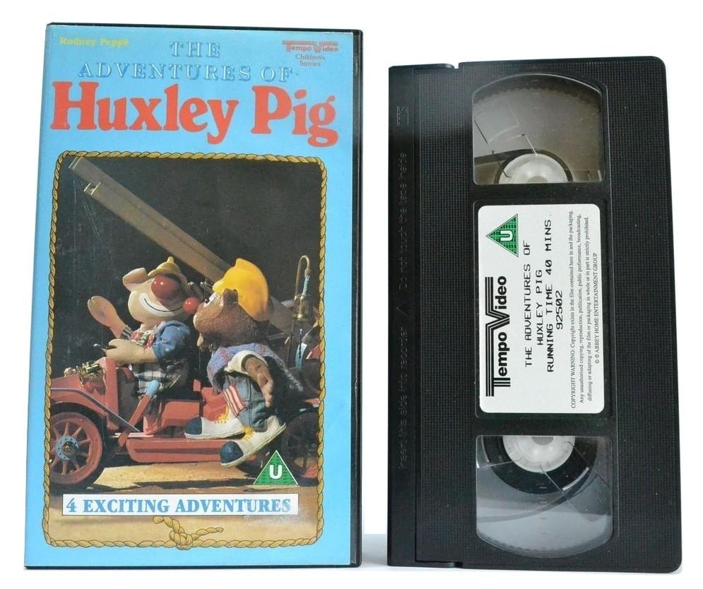 Huxley Pig: The Adventures Of; The Beach - Big Top - Sea Monster - (1989) VHS-