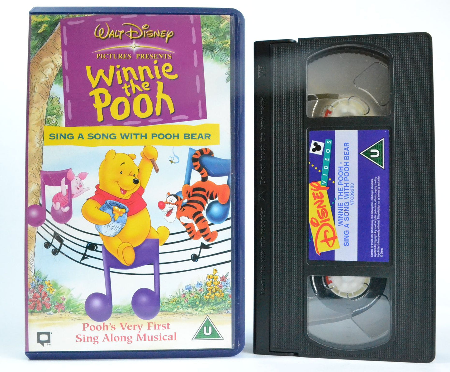 Winnie The Pooh: Sing A Song With Pooh Bear - Disney Education Animation - VHS-