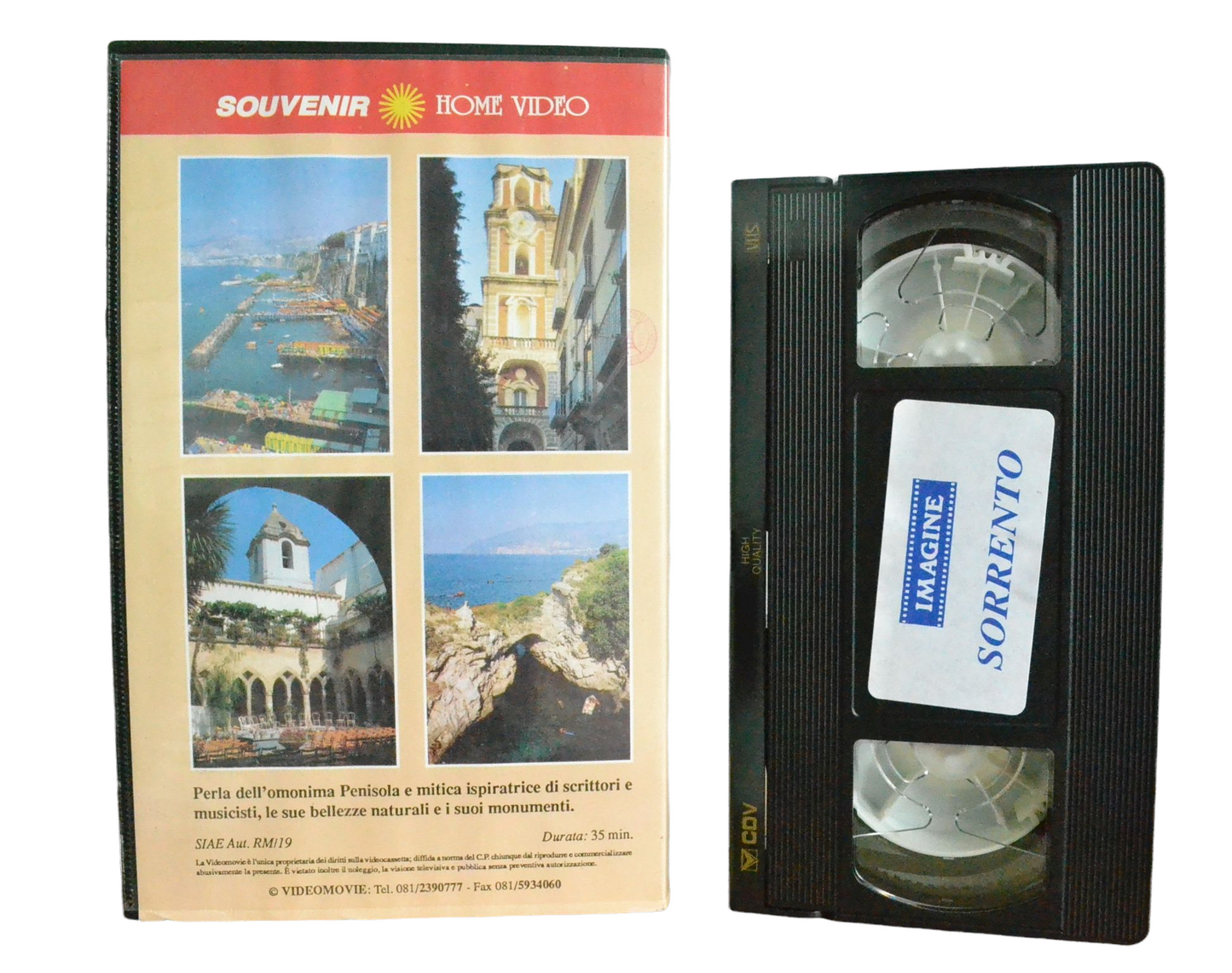 Sorrento - Pino Frattasi - Souvenir Home Video - Vintage - Pal VHS-