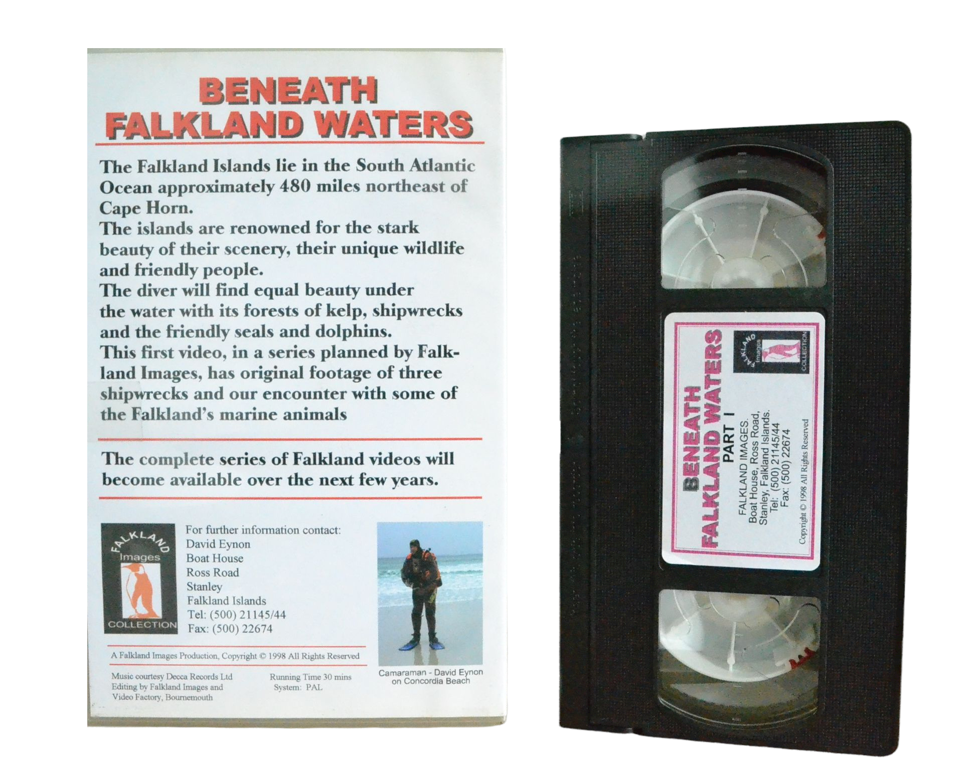 Beneath Falkland Waters Part -1 - Falkland Images Collection - Vintage - Pal VHS-