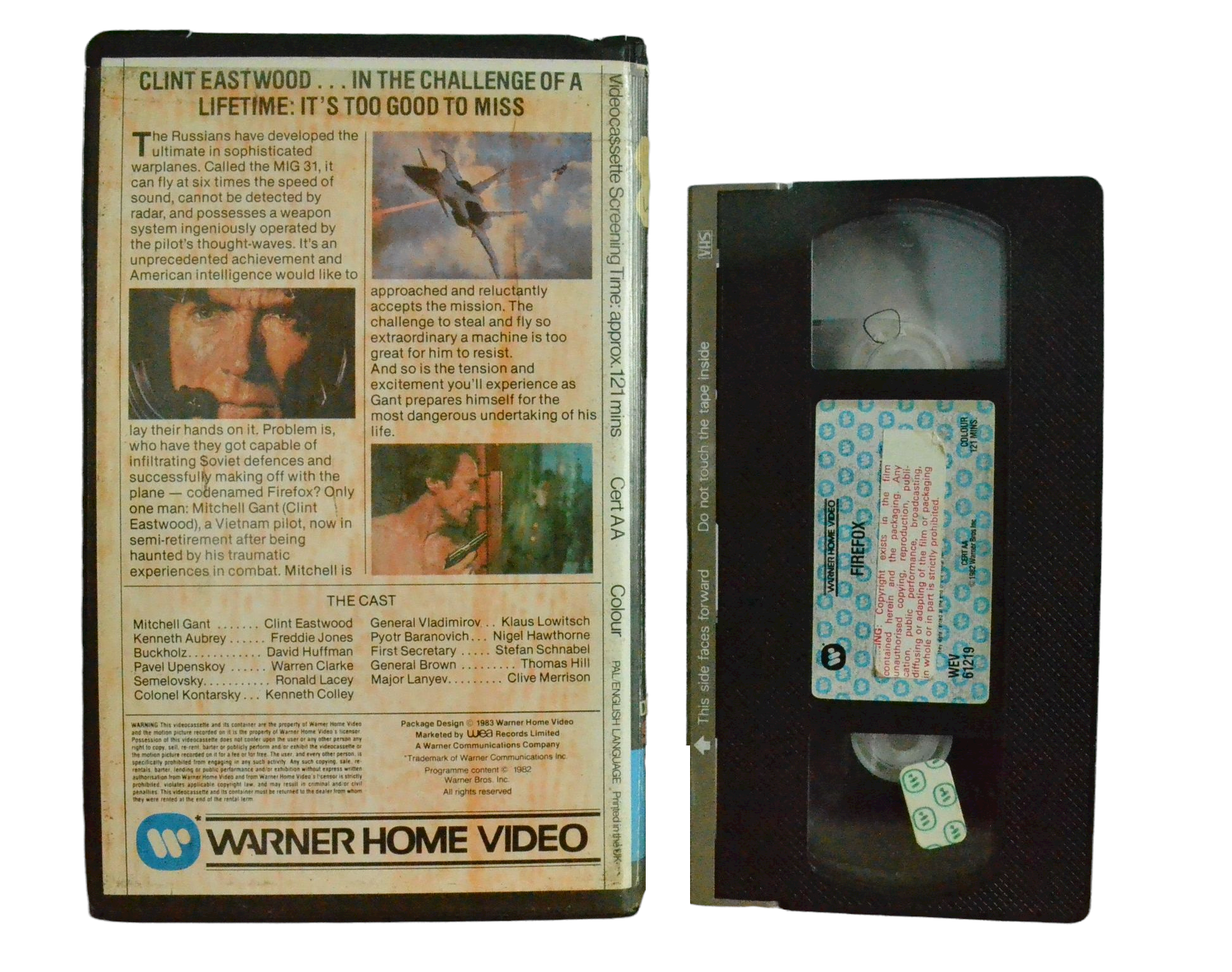 Firefox - Clint Eastwood - Warner Home - Vintage - Pal VHS-