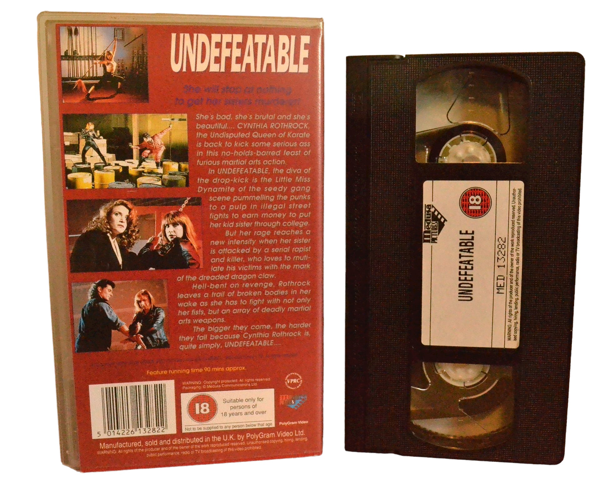 Undefeatable - Cynthia Rothrock - Meduse Pictures - Action - Pal - VHS-