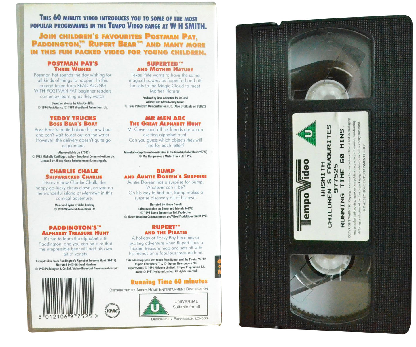 WHSMITH Exclusive Children's Favourites - Tempo Video - Children's - Pal VHS-