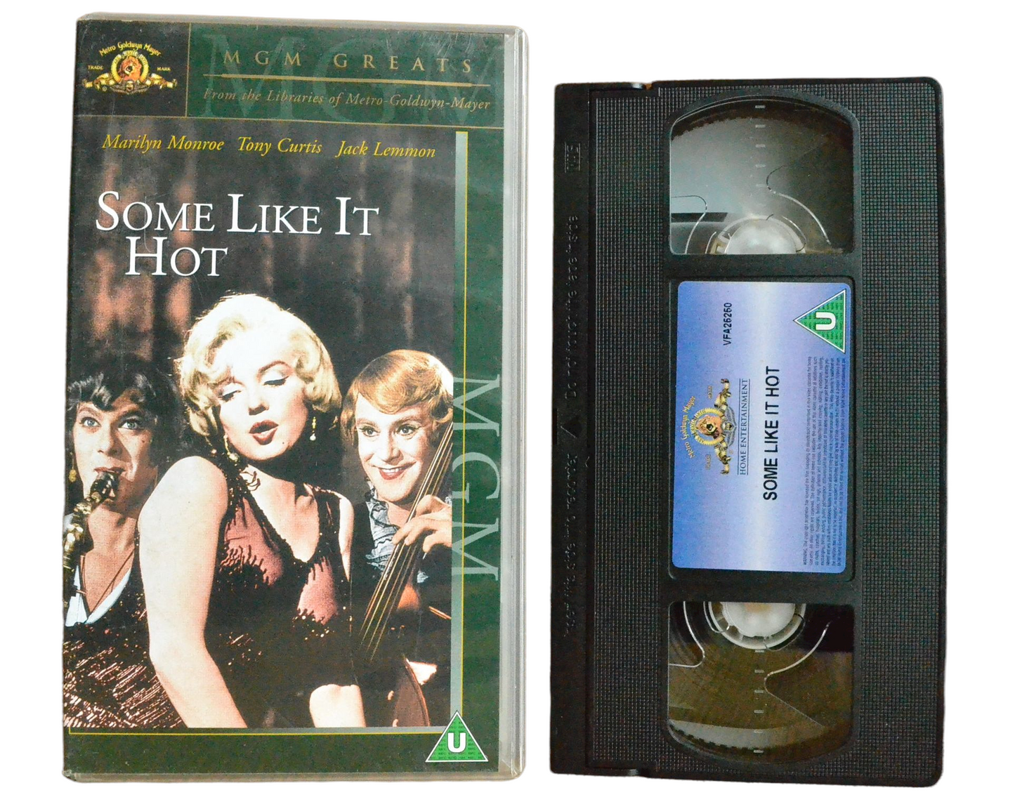 Some Like It Hot - Marilyn Monroe - Metro Goldwyn Mayer - Vintage - Pal VHS-