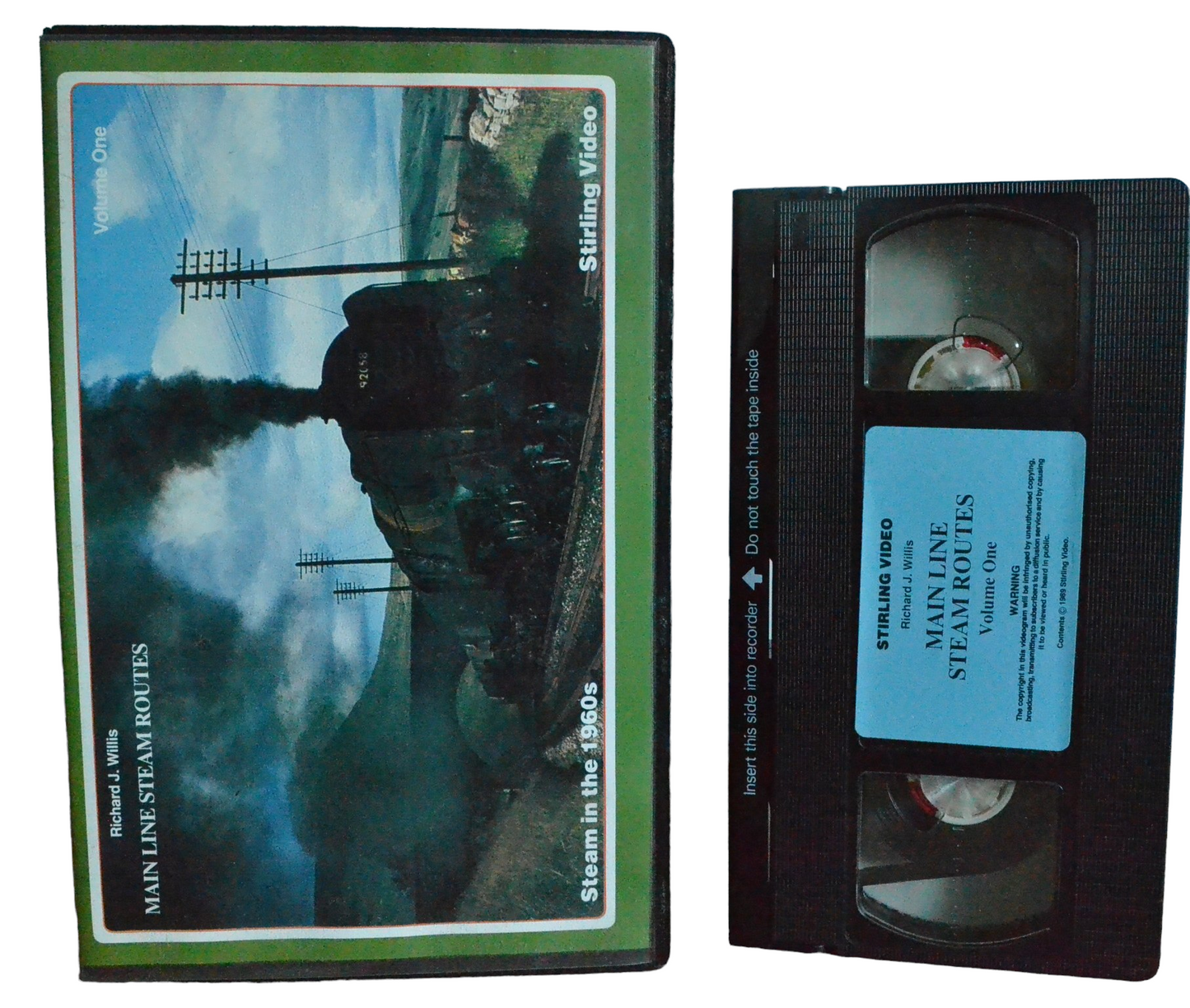 Main Line Steam Routes Volume One - Richard J Willis - Stirling Video - Steam Trains - Pal - VHS-