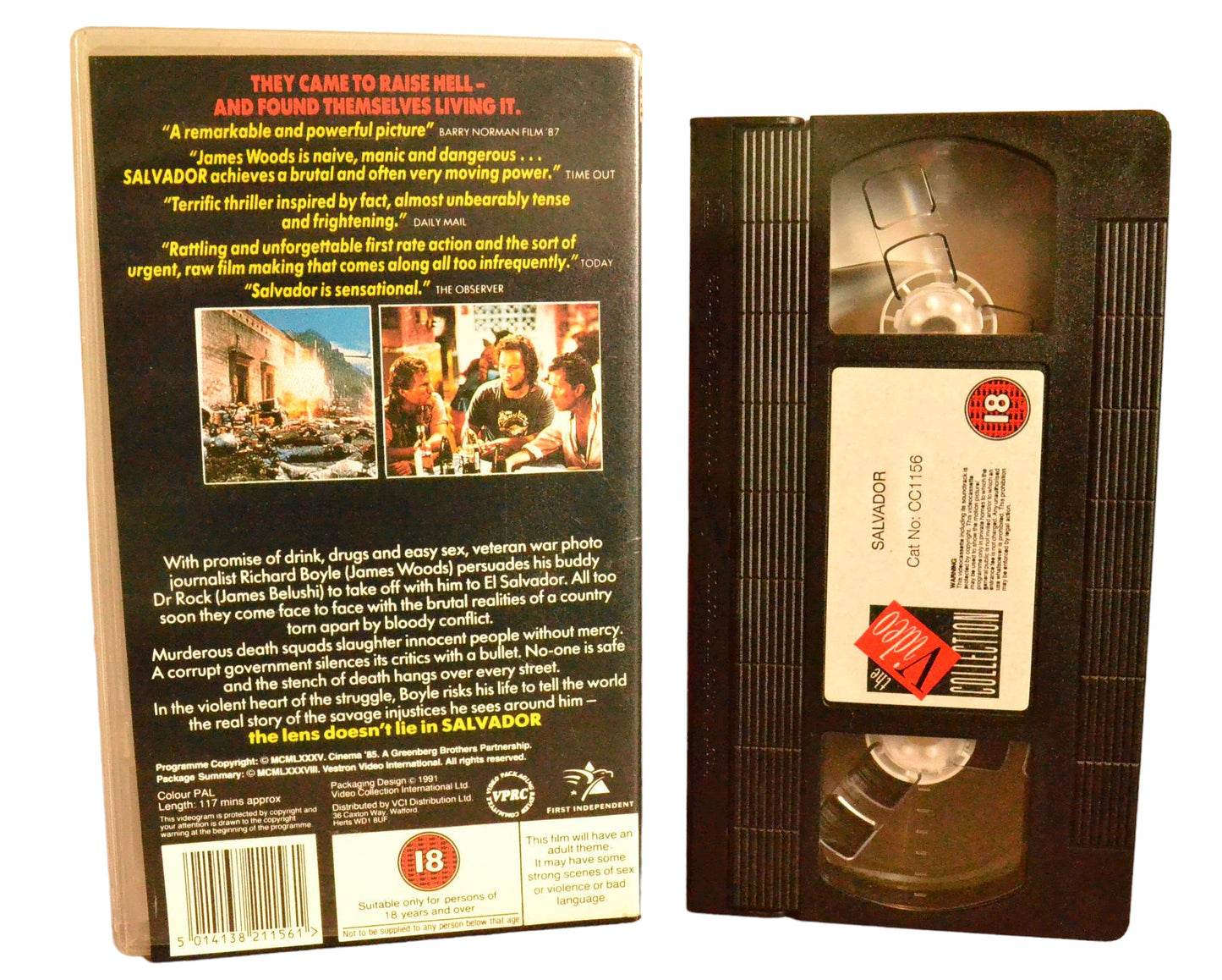 Salvador - James Woods - The Video Collection - Action - Pal - VHS-