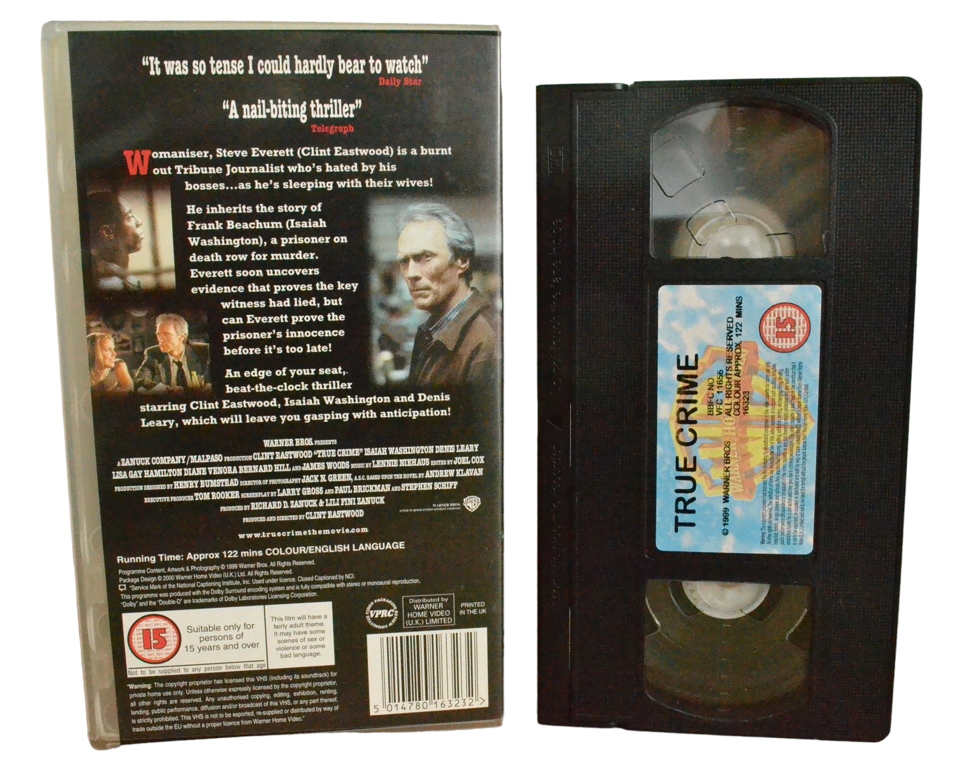 True Crime (An innocent Man) - Clint Eastwood - Warner Home Video - VFC11656 - Drama - Pal - VHS-
