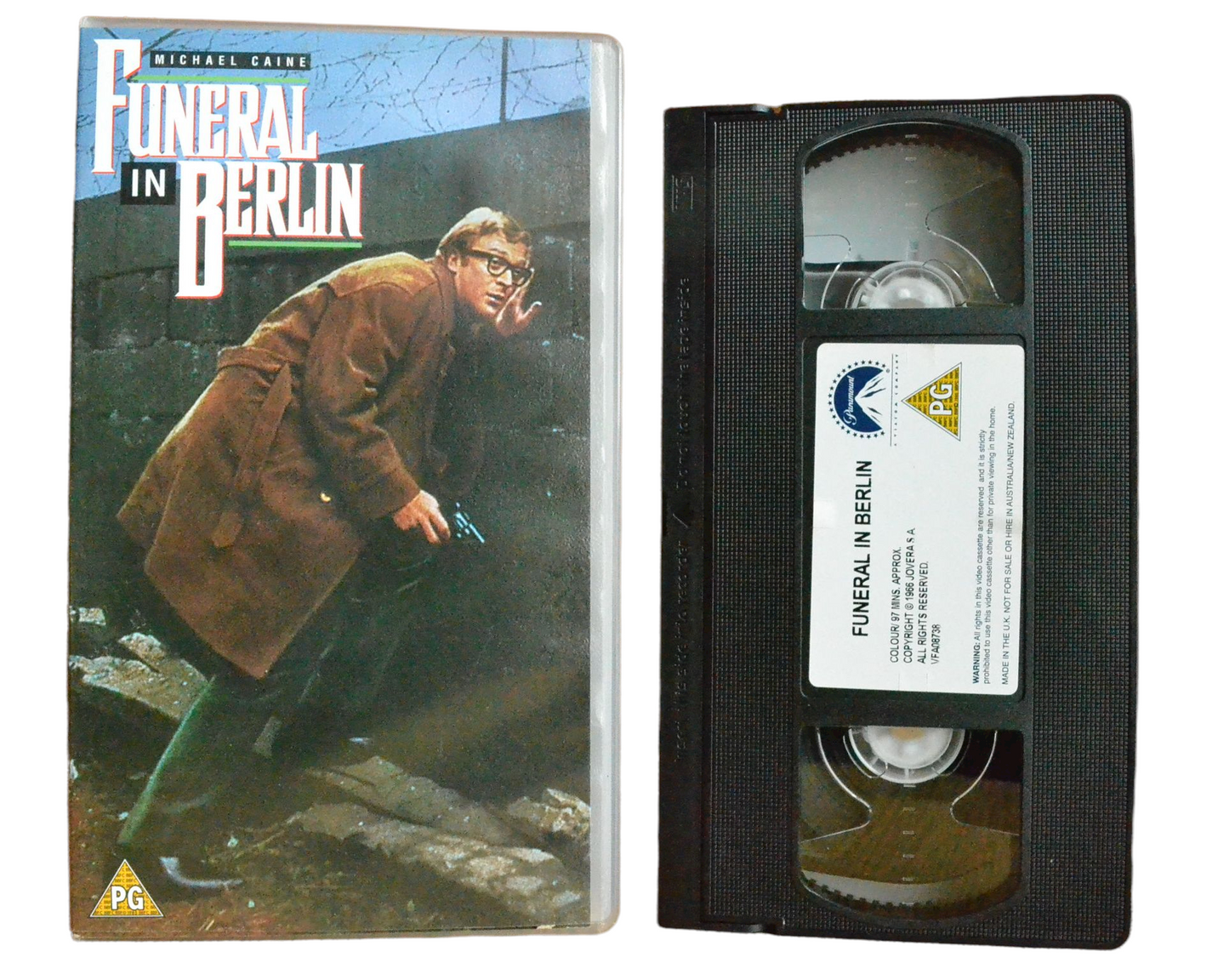 Funeral In Berlin - Michael Caine - Paramount - Vintage - Pal VHS-