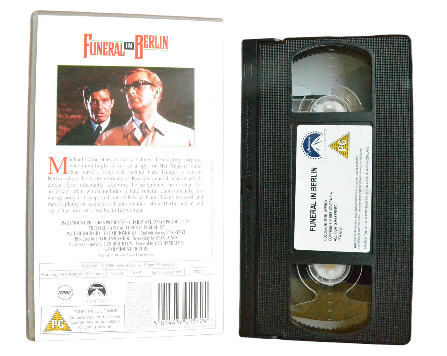 Funeral In Berlin - Michael Caine - Paramount - Vintage - Pal VHS-