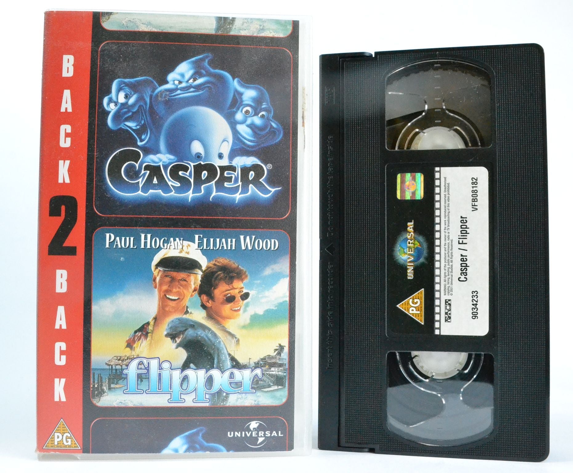 Casper/Flipper: Back2Back Double - Children’s Drama (2001) Paul Hogan - VHS-
