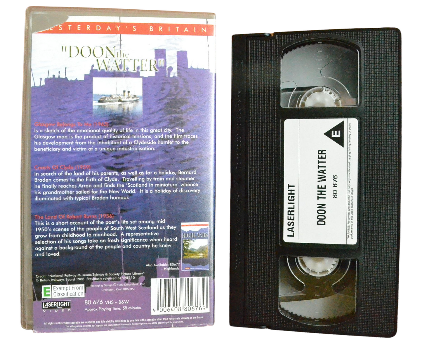 Doon the Watter - Laserlight Video - Pal VHS-