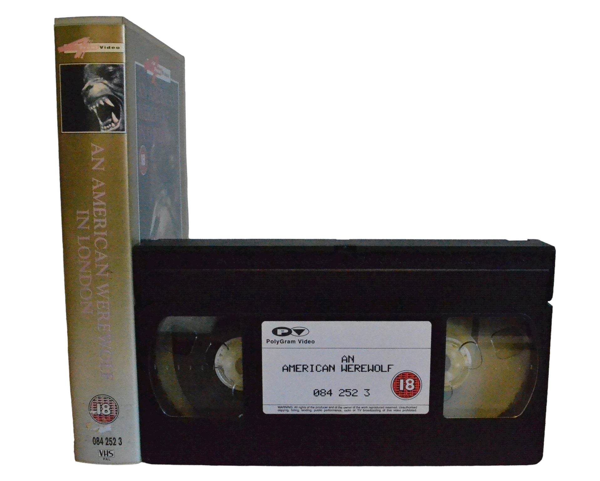 An American Werewolf In London - David Naughton - polyGram Video - Horror - Pal - VHS-