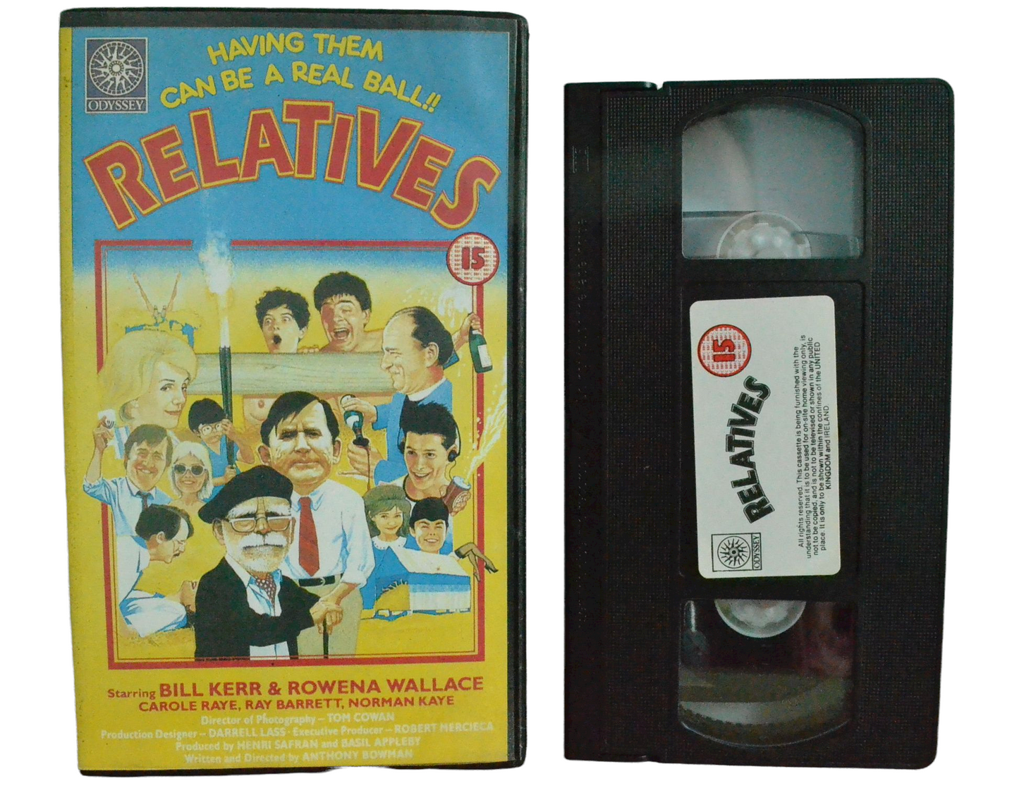 Relatives - Bill Kerr - Odyssey - Vintage - Pal VHS-
