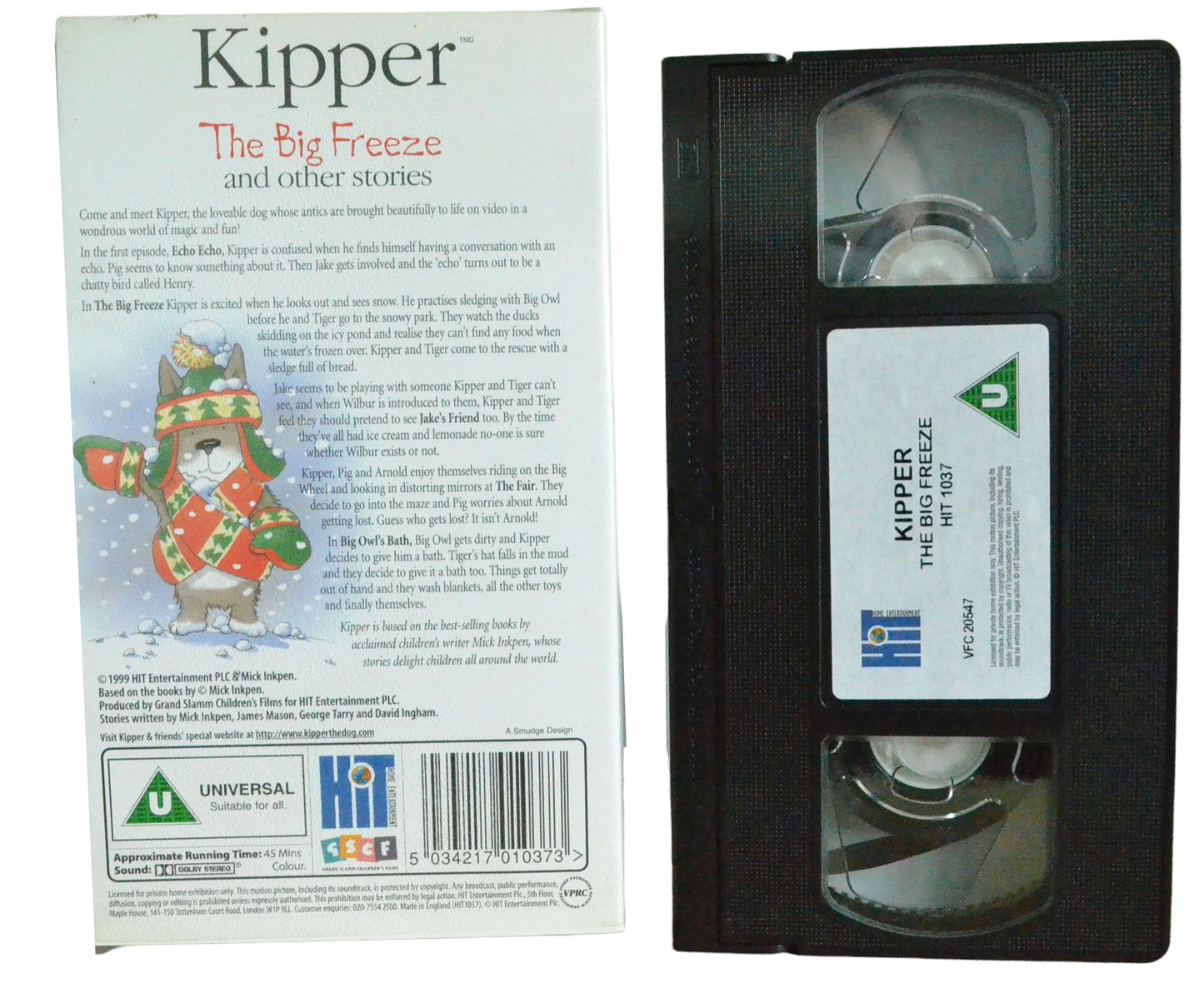 Kipper The Big Freeze and Other Stories - Hit Home Entertainment - Children's - Pal VHS-