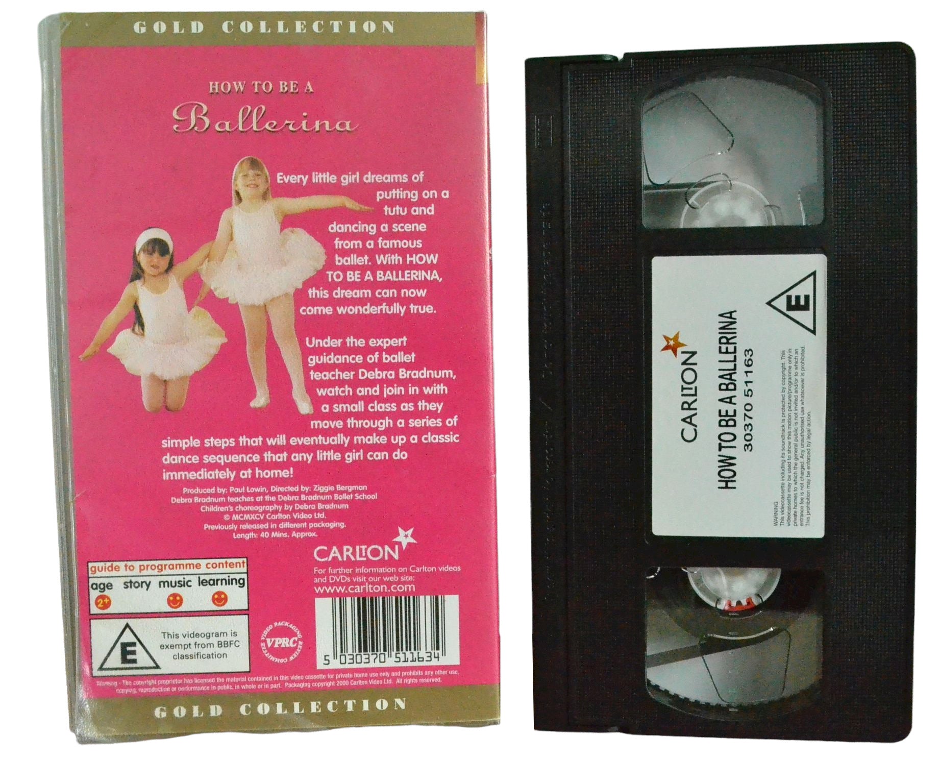 How To Be A Ballerina (Every little girl's dream come true) - Carlton - Children's - Pal VHS-