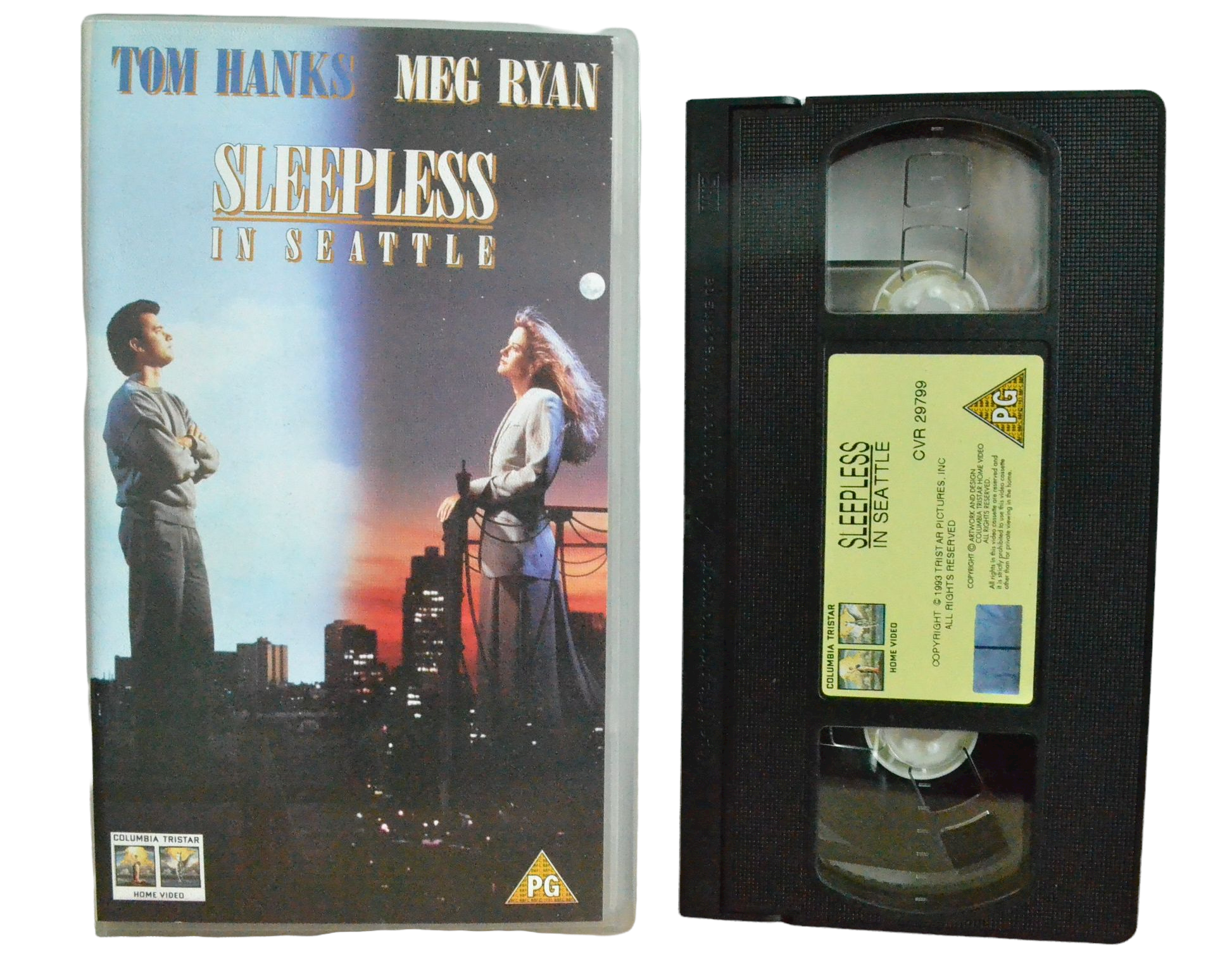 Sleepless In Seattle - Tom Hanks - Columbia Tristar Home Video - Vintage - Pal VHS-