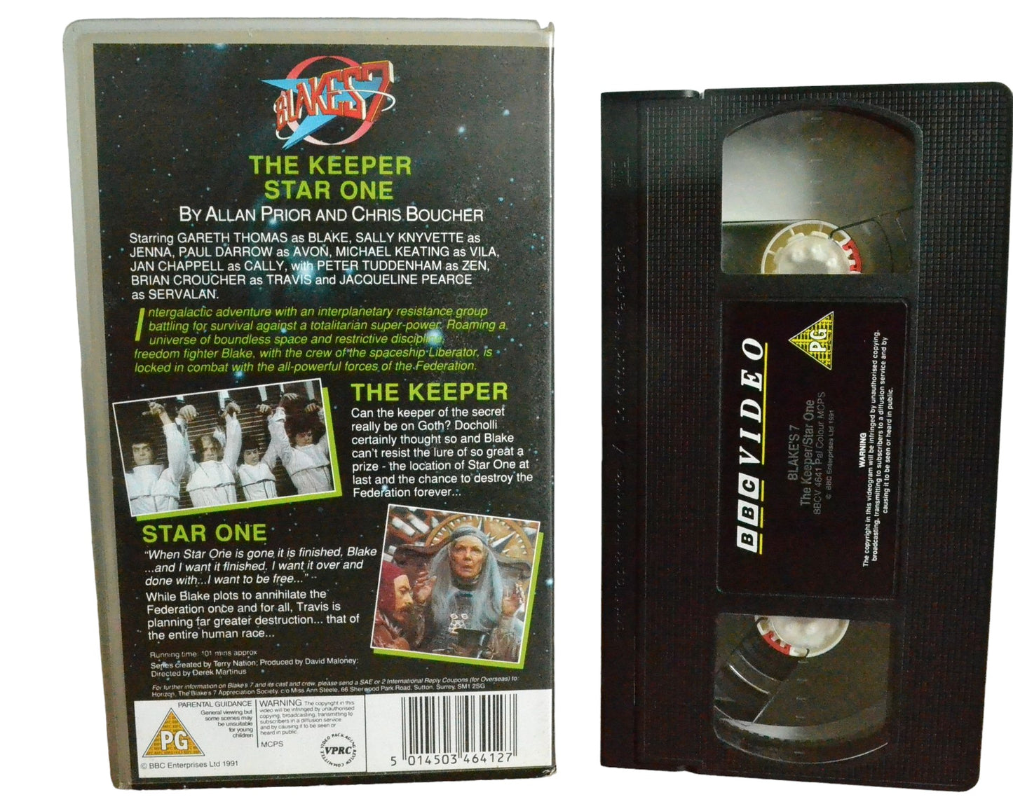 Blake's 7 : The Keeper / Star One - Gareth Thomas - BBC Video - BBCV4641 - Sci-Fi - Pal - VHS-