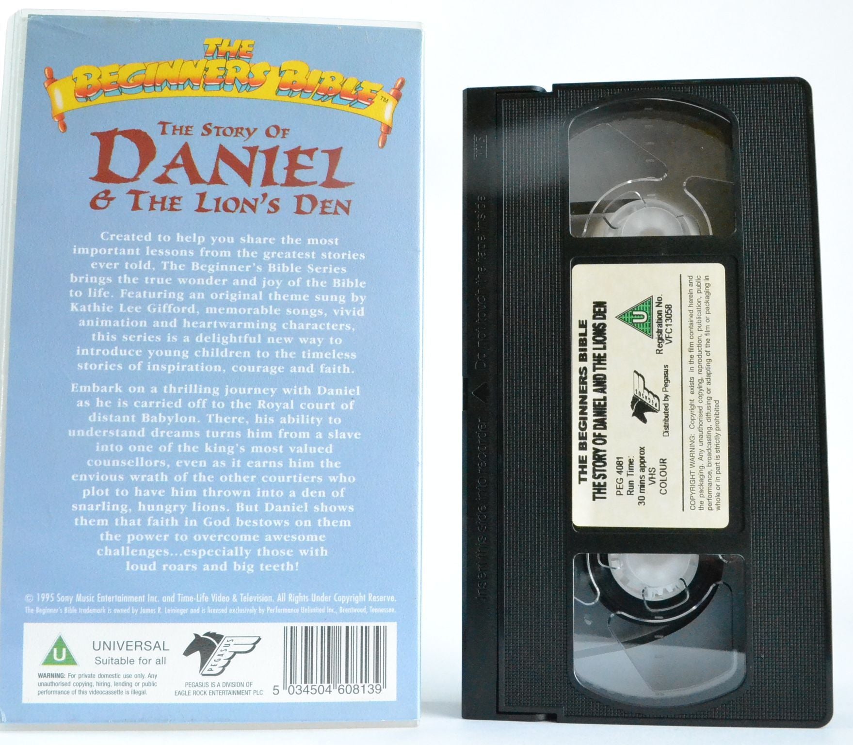 The Story Of Daniel & The Lion’s Den: Kathie Lee Gifford - Bible - Kids - VHS-