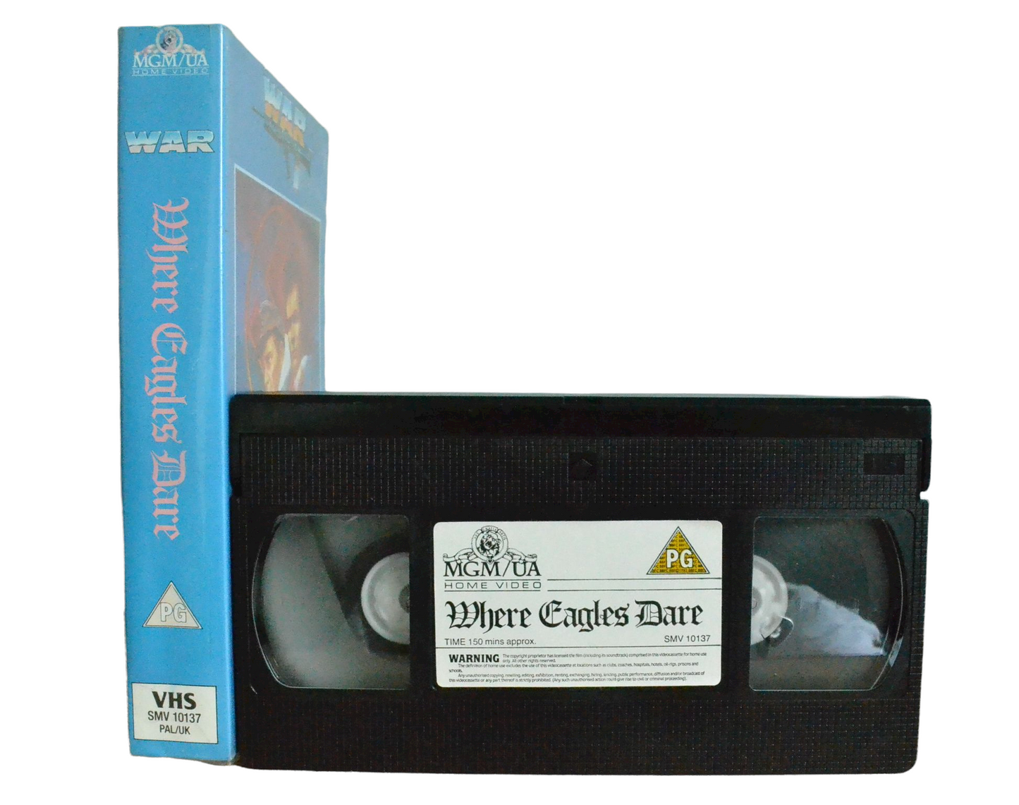 Where Eagles Dare - Richard Burton - MGM/UA Home Video - Vintage - Pal VHS-