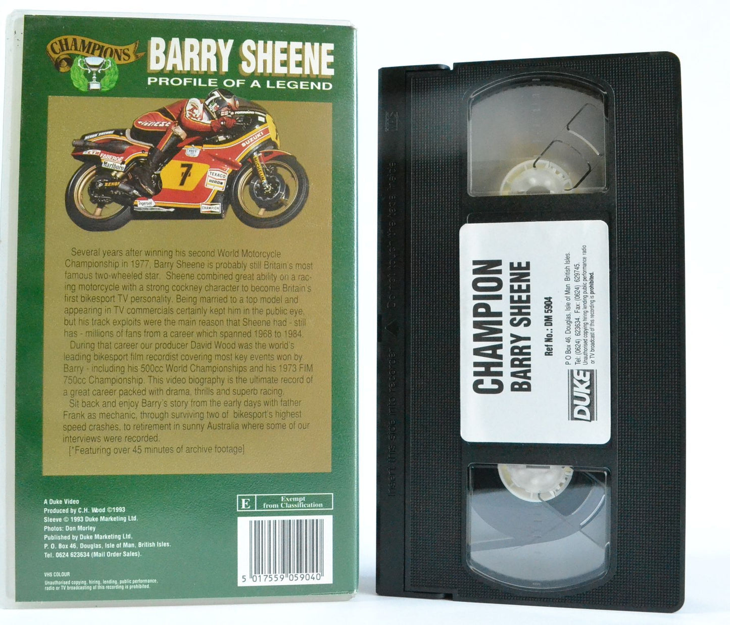 Barry Sheene: Profile Of A Legend - 1968-1984 - Superbike Champion 1977 - VHS-