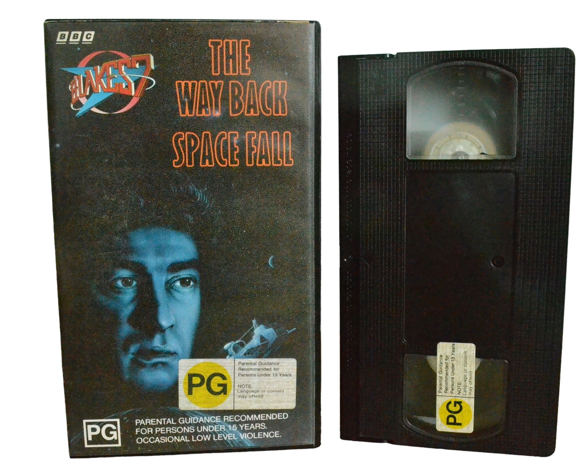 Blake's 7 : The Way Back / Space Fall - Gareth Thomas - BBC Video - BBCV44472 - Sci-Fi - Pal - VHS-