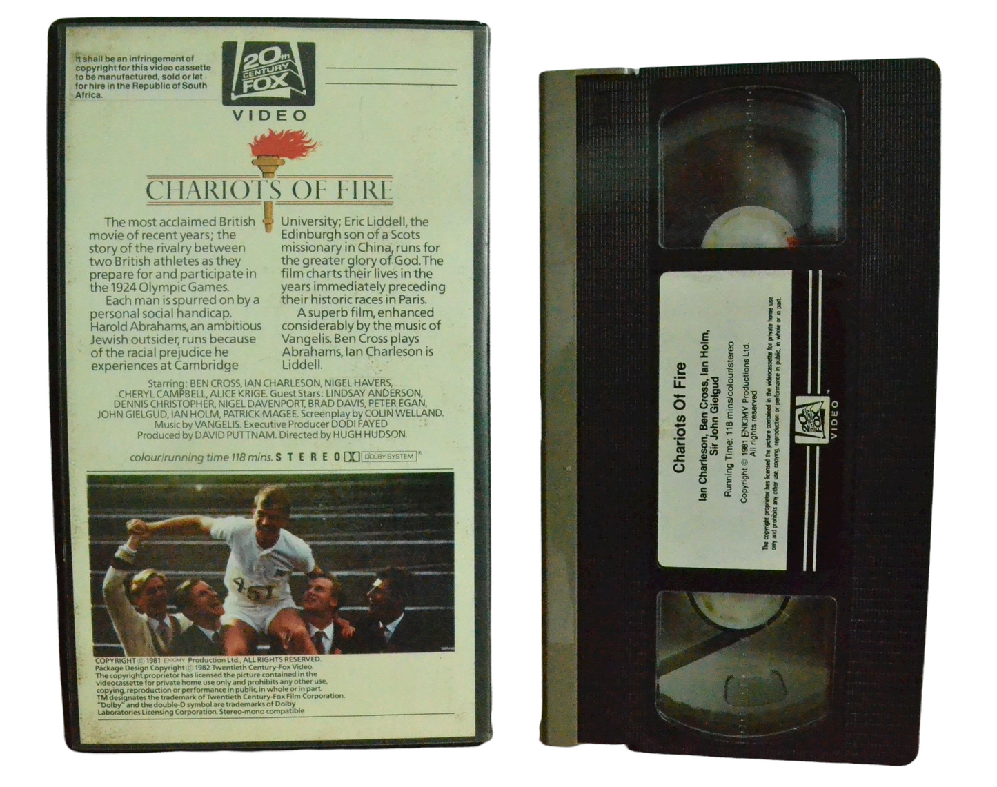 Chariots Of Fire - Ben Cross - 20th Century Fox Home Enterainment - Vintage - Pal VHS-