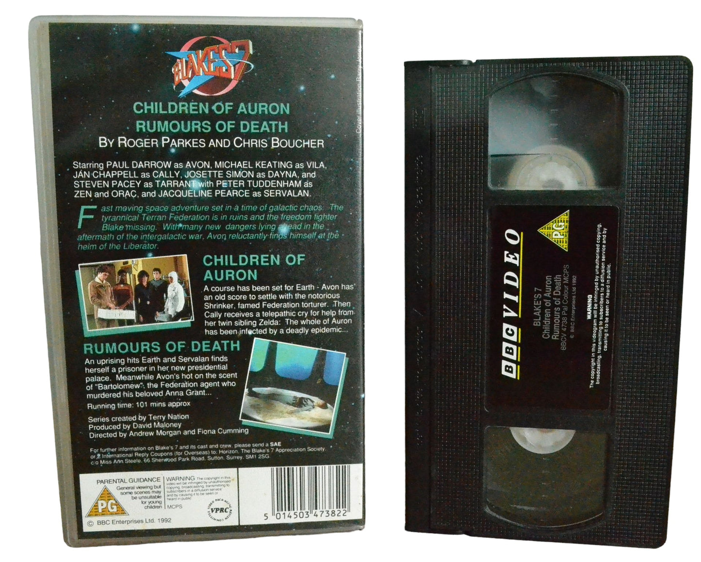 Blake's 7 : Children Of Auron / Rumours Of Death - Paul Darrow - BBC Video - BBCV4738 - Sci-Fi - Pal - VHS-