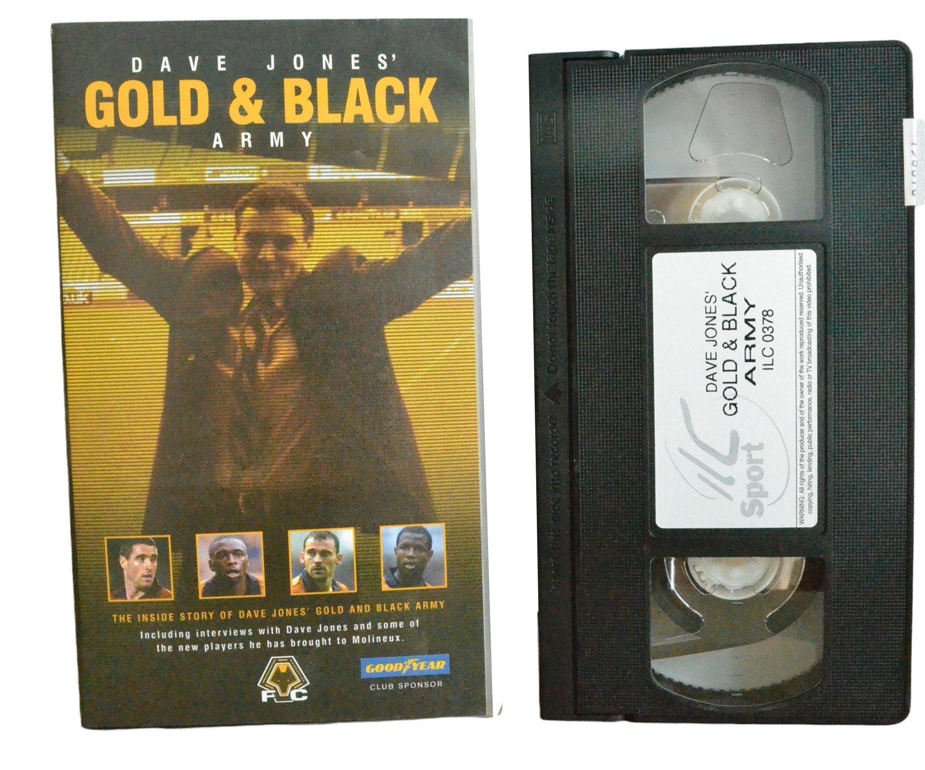 Dave Jones' Gold & Black Army - Dave Jones - Good Year - Vintage - Pal VHS-