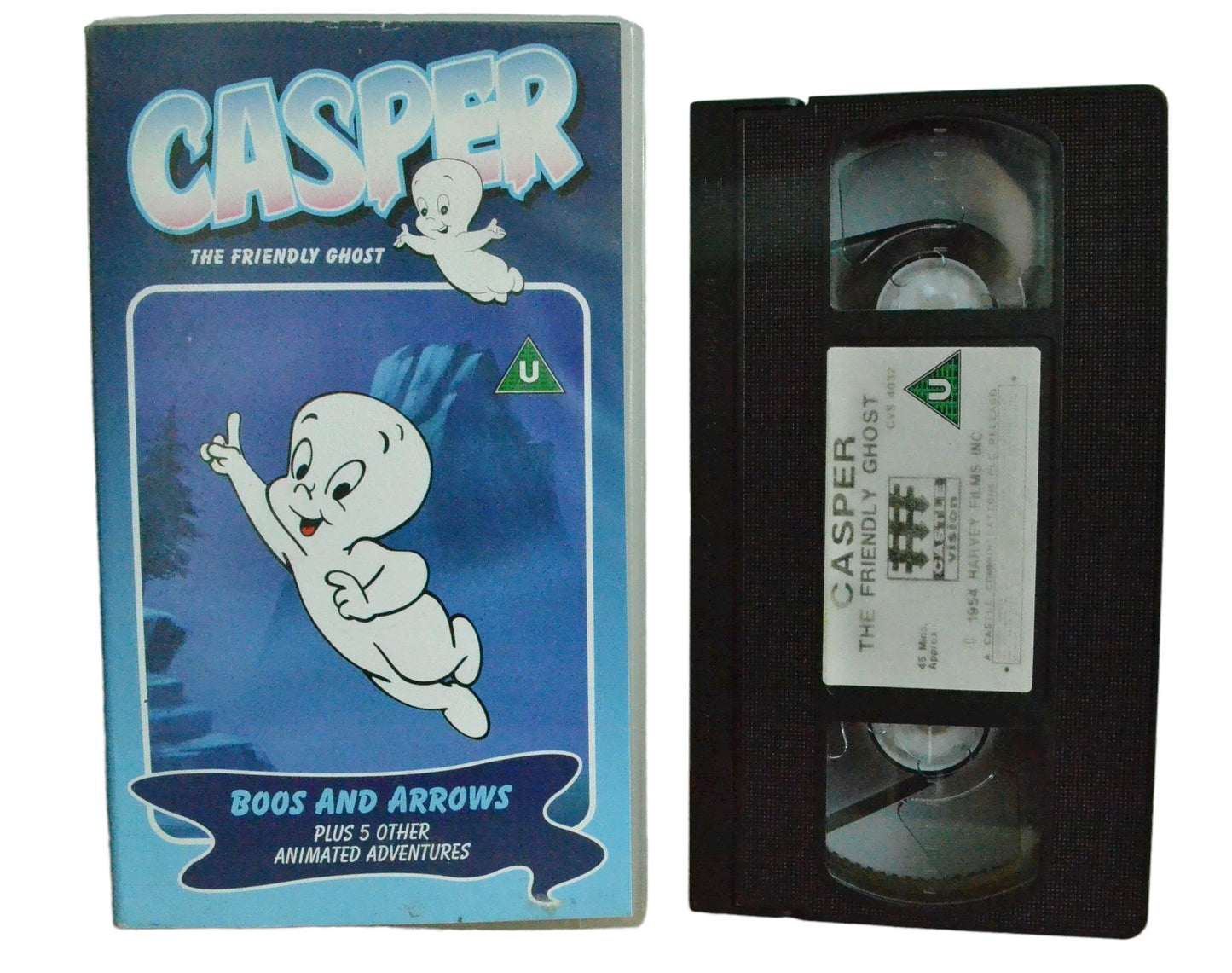Casper - The Friendly Ghost (Boos and Arrows) - Castle Vision - Childrens - Pal VHS-