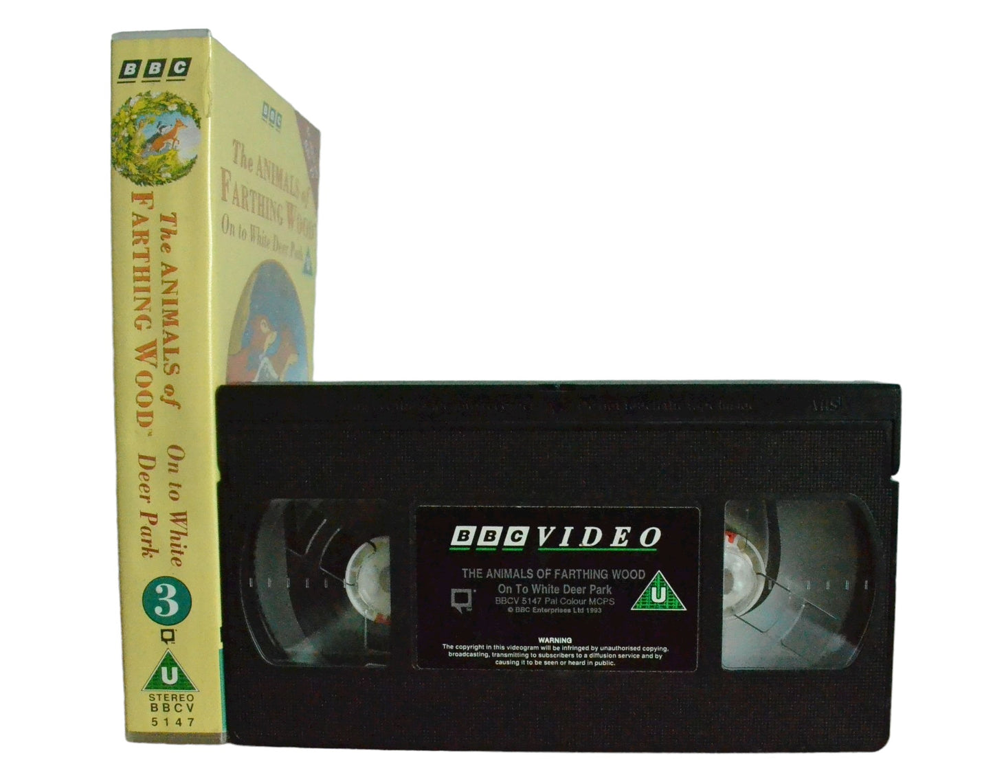 The Animals Of Farthing Wood On To White Deer Park - BBC Video - Childrens - Pal VHS-
