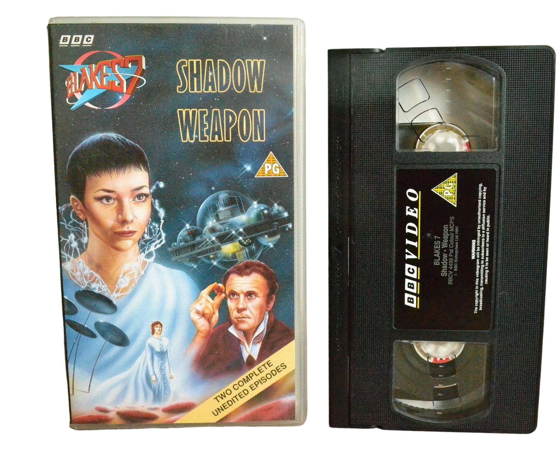 Blake's 7 : Shadow / Weapon - Gareth Thomas - BBC Video - BBCV4498 - Sci-Fi - Pal - VHS-