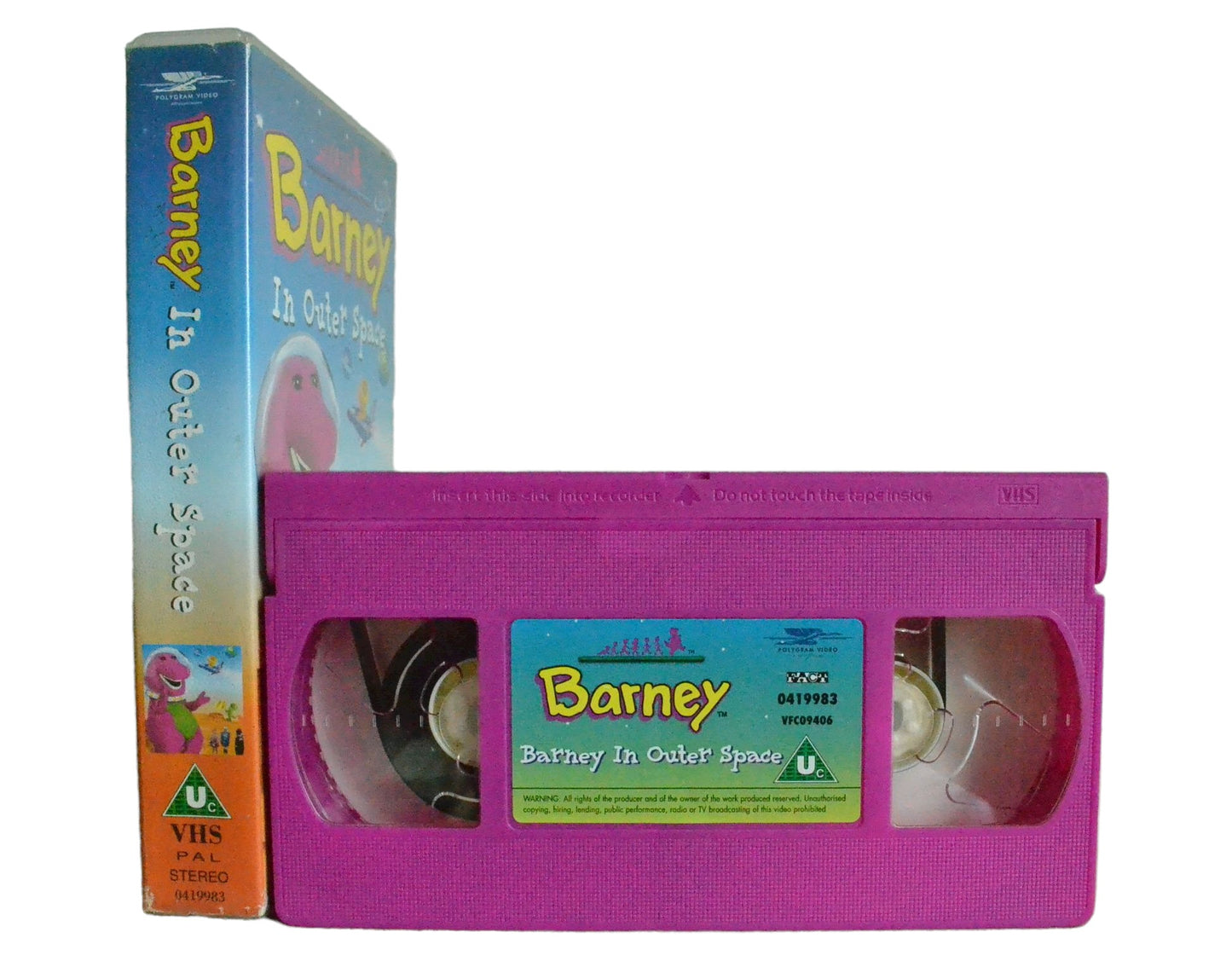 Barney In Outer Space - Polygram Video - Childrens - Pal VHS-