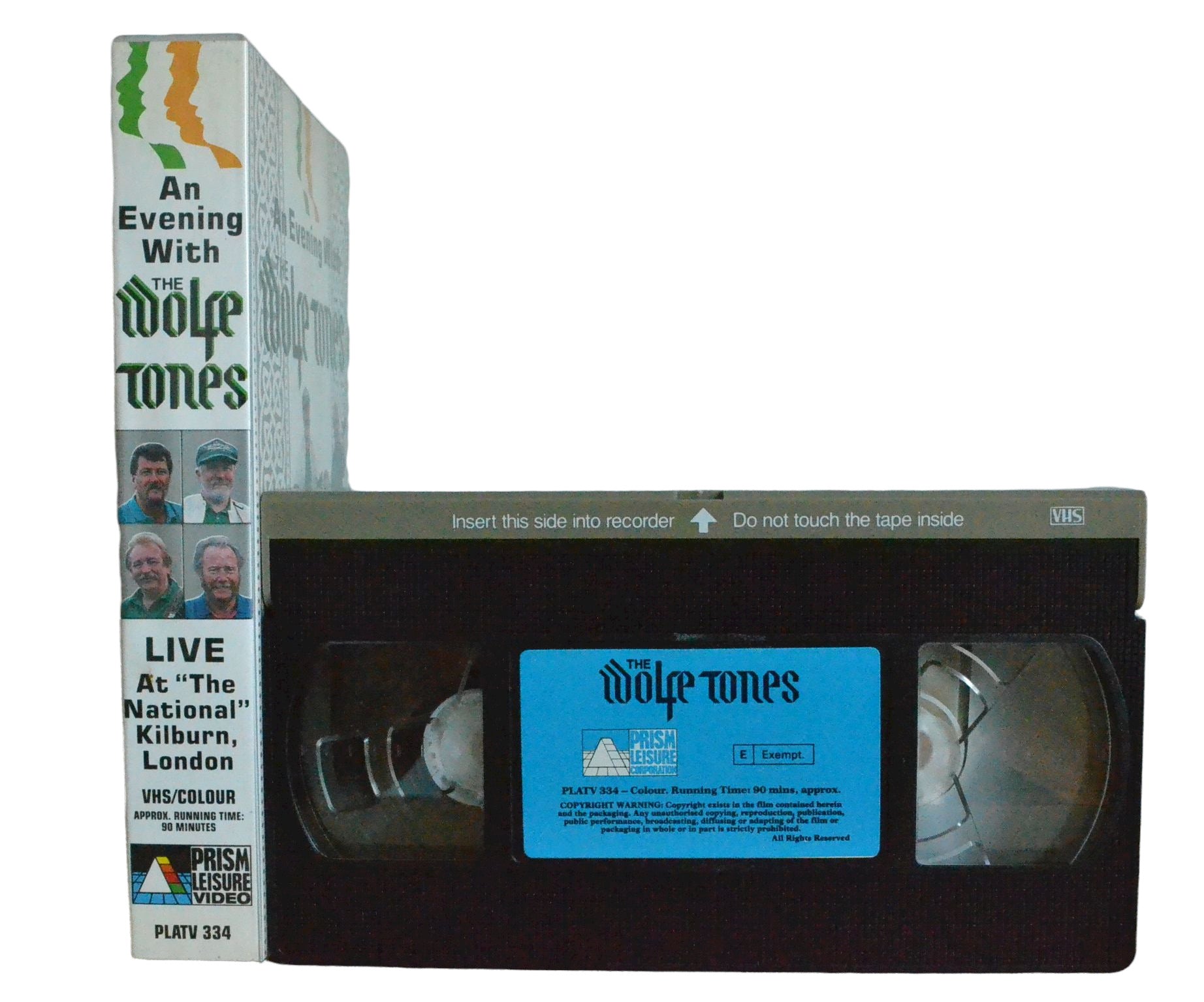 An Evening With The Wolfe Tones - Darek Warfield - Prism Leisure Video - Musical - Pal VHS-