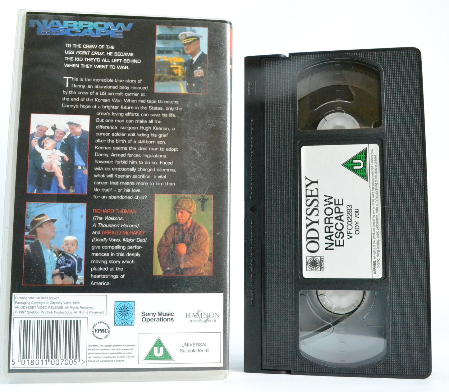 Narrow Escape: True Story [Korean War] Gerald McRaney - Odyssey Drama - VHS-