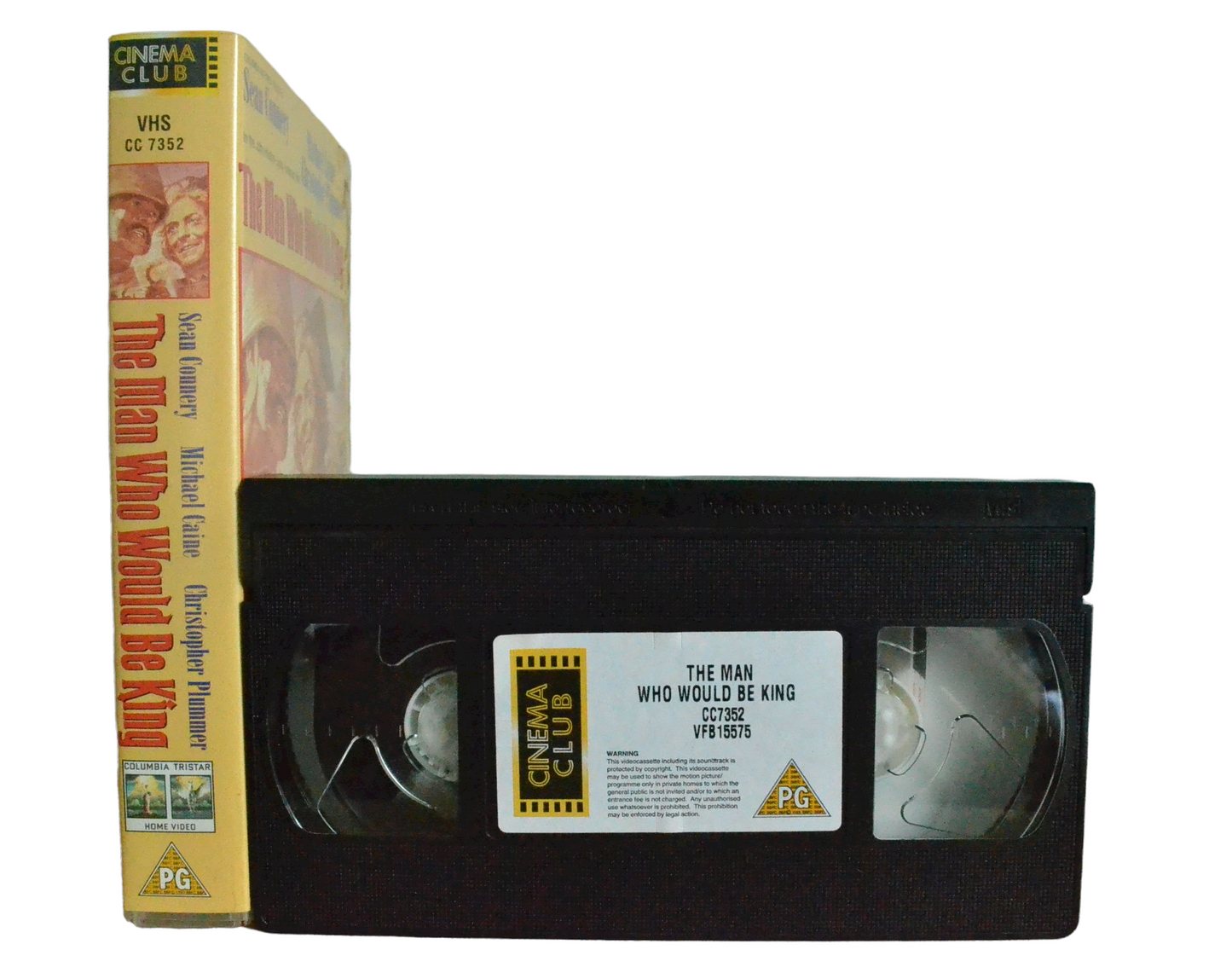 The Man Who Would Be King - Sean Connery - Cinema Club - Vintage - Pal VHS-