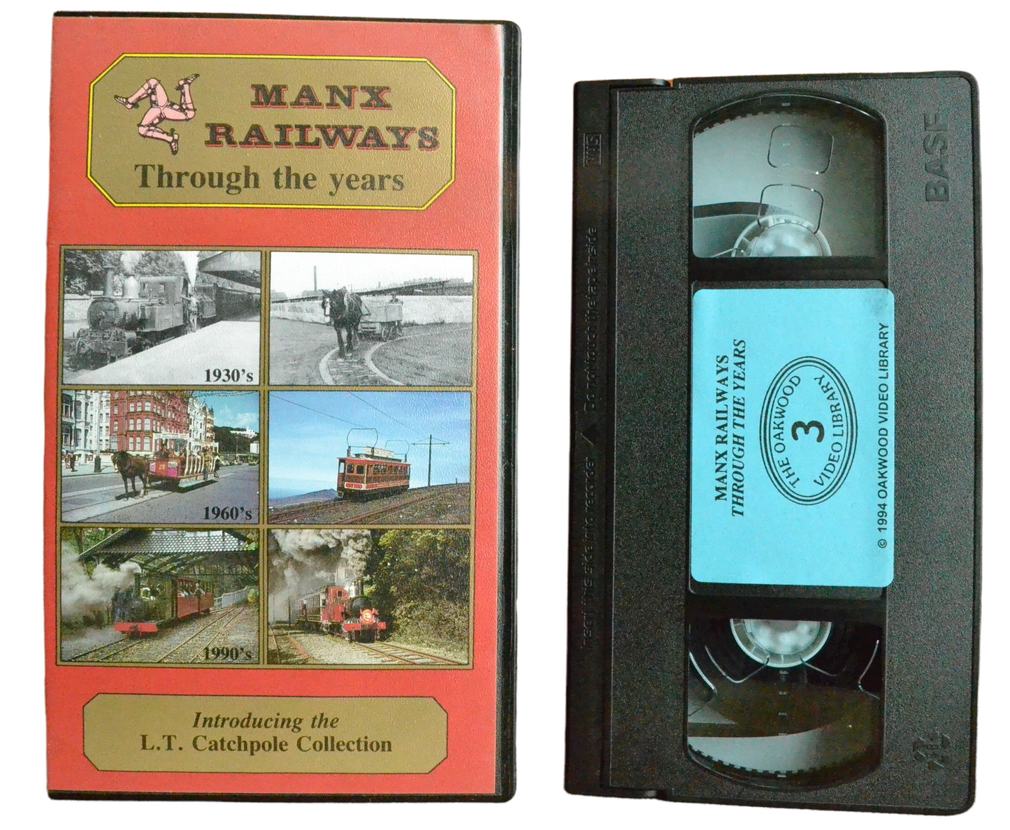Manx railways Through The Years - The Oakwood 3 video Library - Pal VHS-