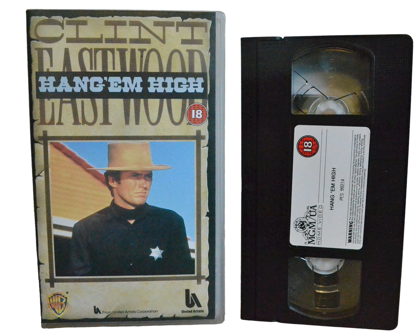Hang' Em High - Clint Eastwood - Warner Home Video - Action - Pal - VHS-