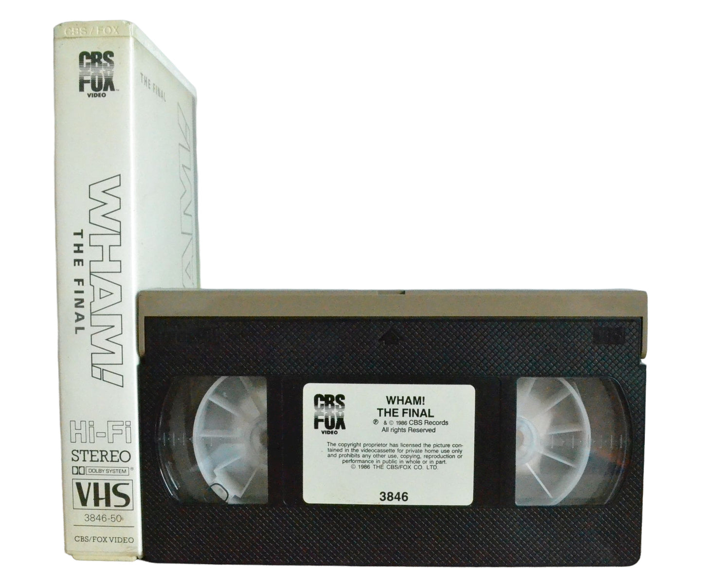 Wham! The Final - George Michael - CBS FOX Video - Musical - Pal VHS-