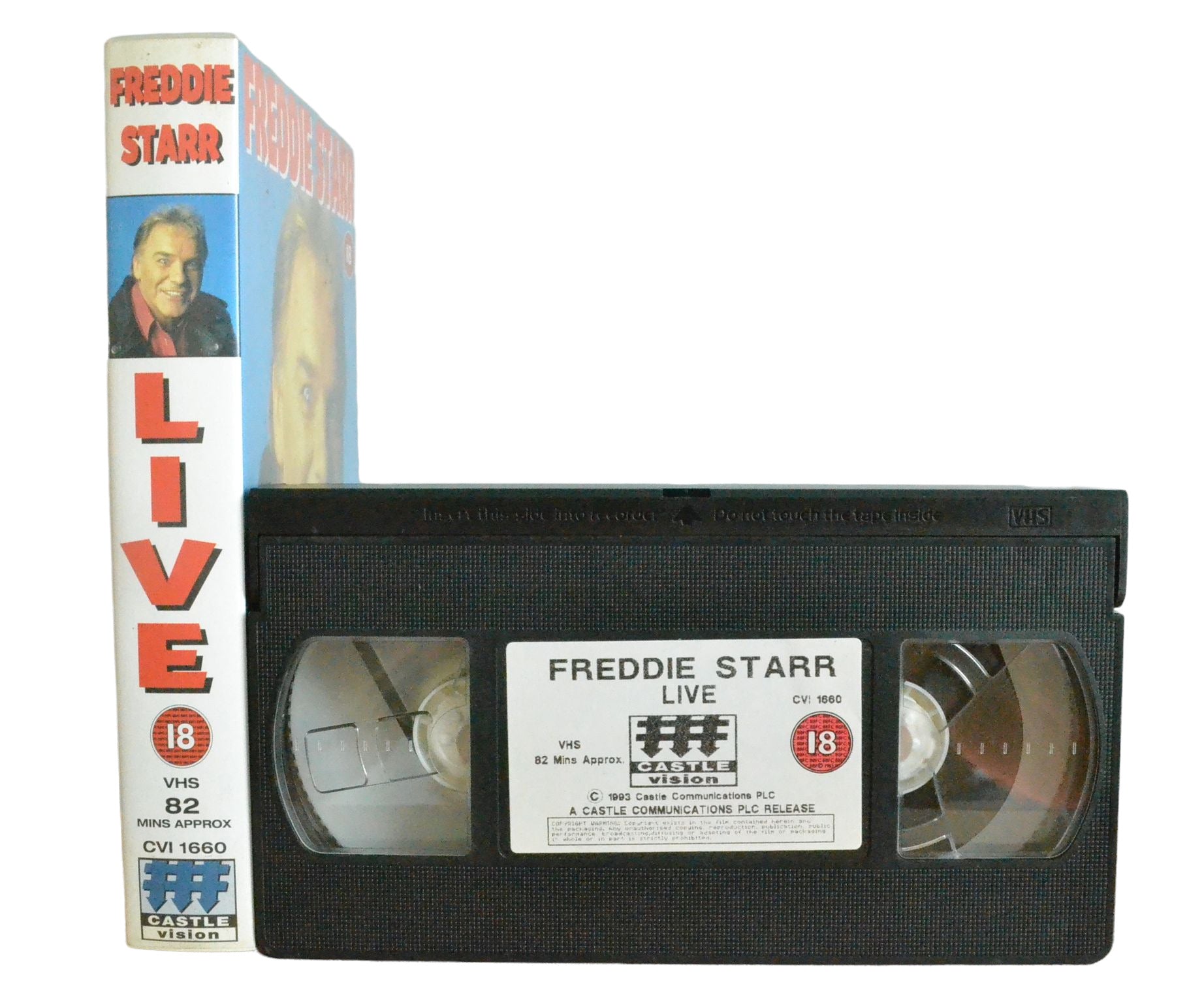 Freddie Starr - Freddie Starr - Castle Vision - Comedy - Pal VHS-