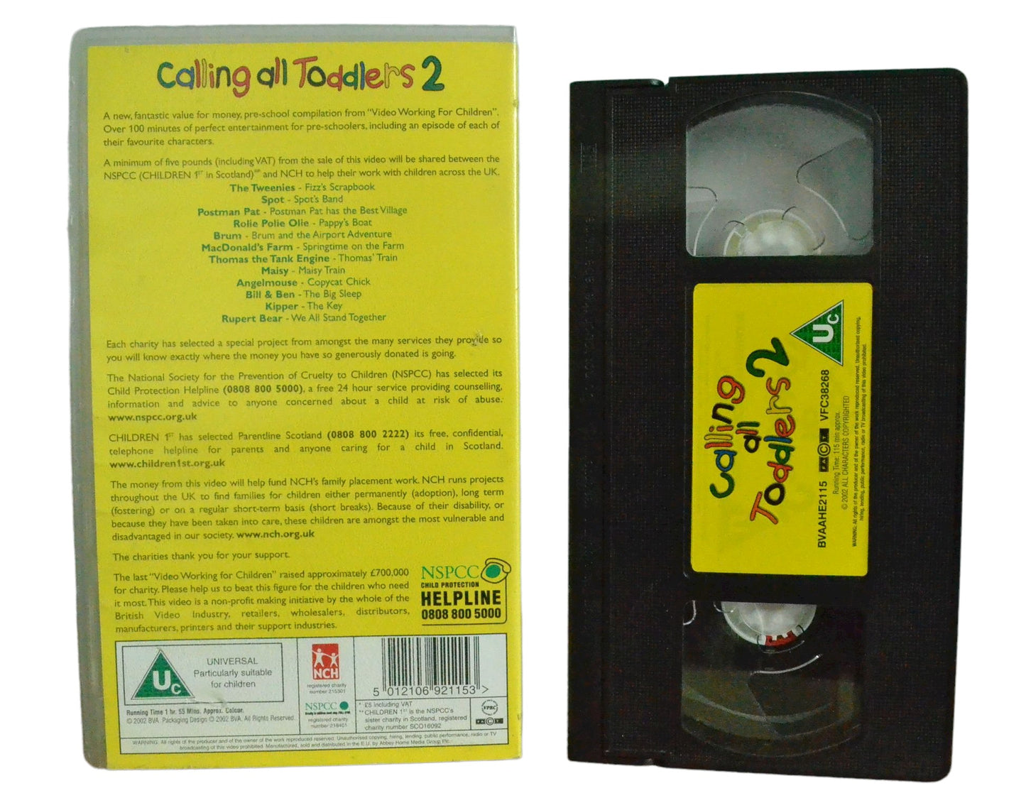 Calling All Toddlers 2 - Tempo - Childrens - Pal VHS-