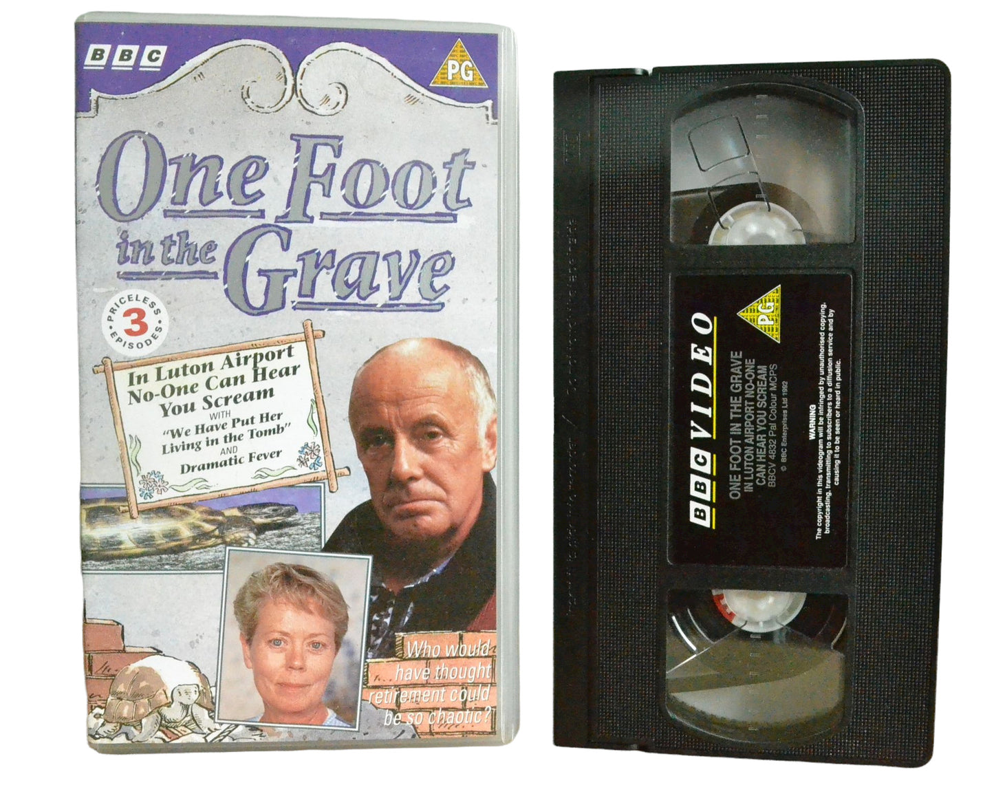 One Foot in the Grave - In Luton Airport No-One Can Hear You Scream - Richard Wilson - BBC Video - Comedy - Pal VHS-